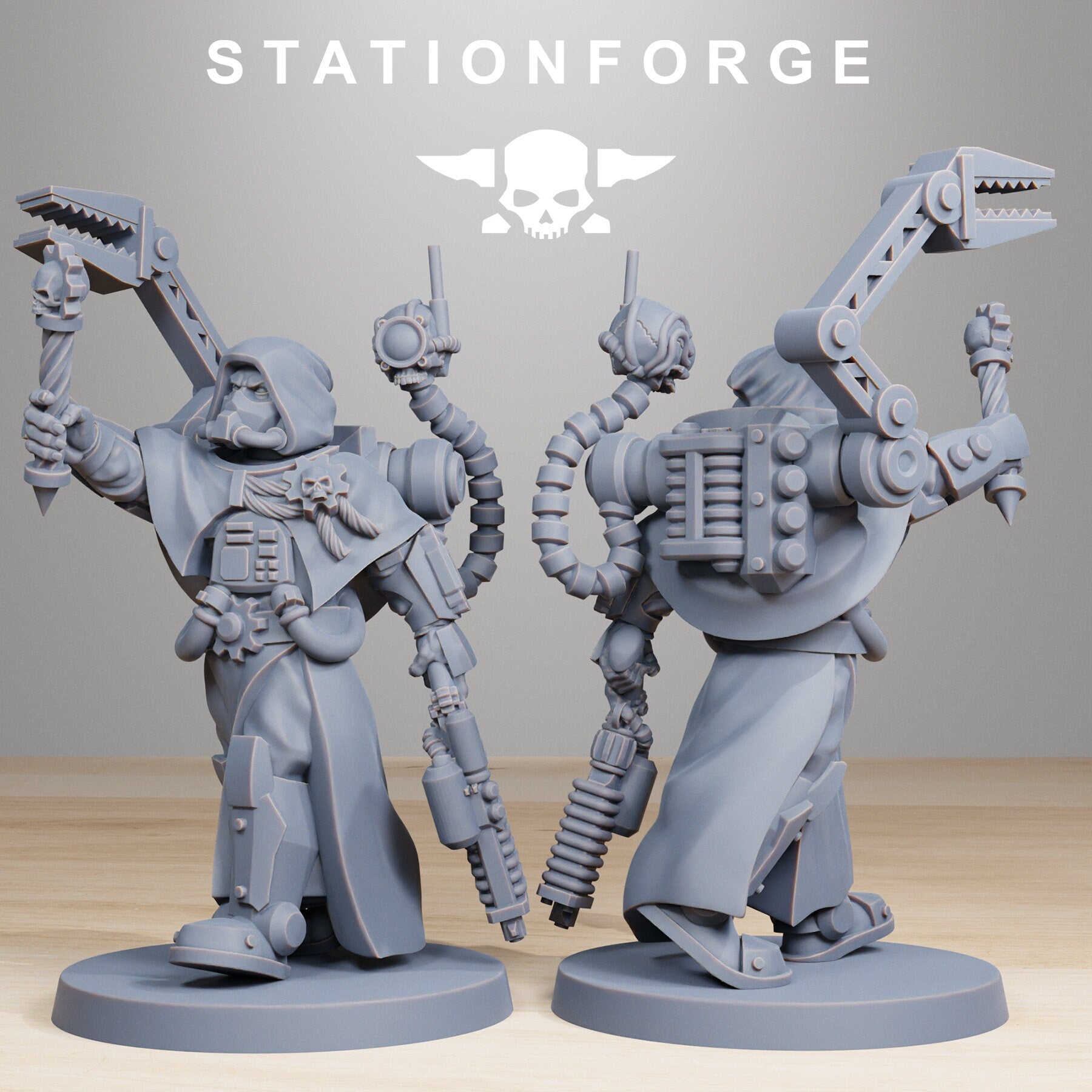Scavenger - x10 Vicars, mechanized infantry, post apocalyptic empire, usable for tabletop wargame.