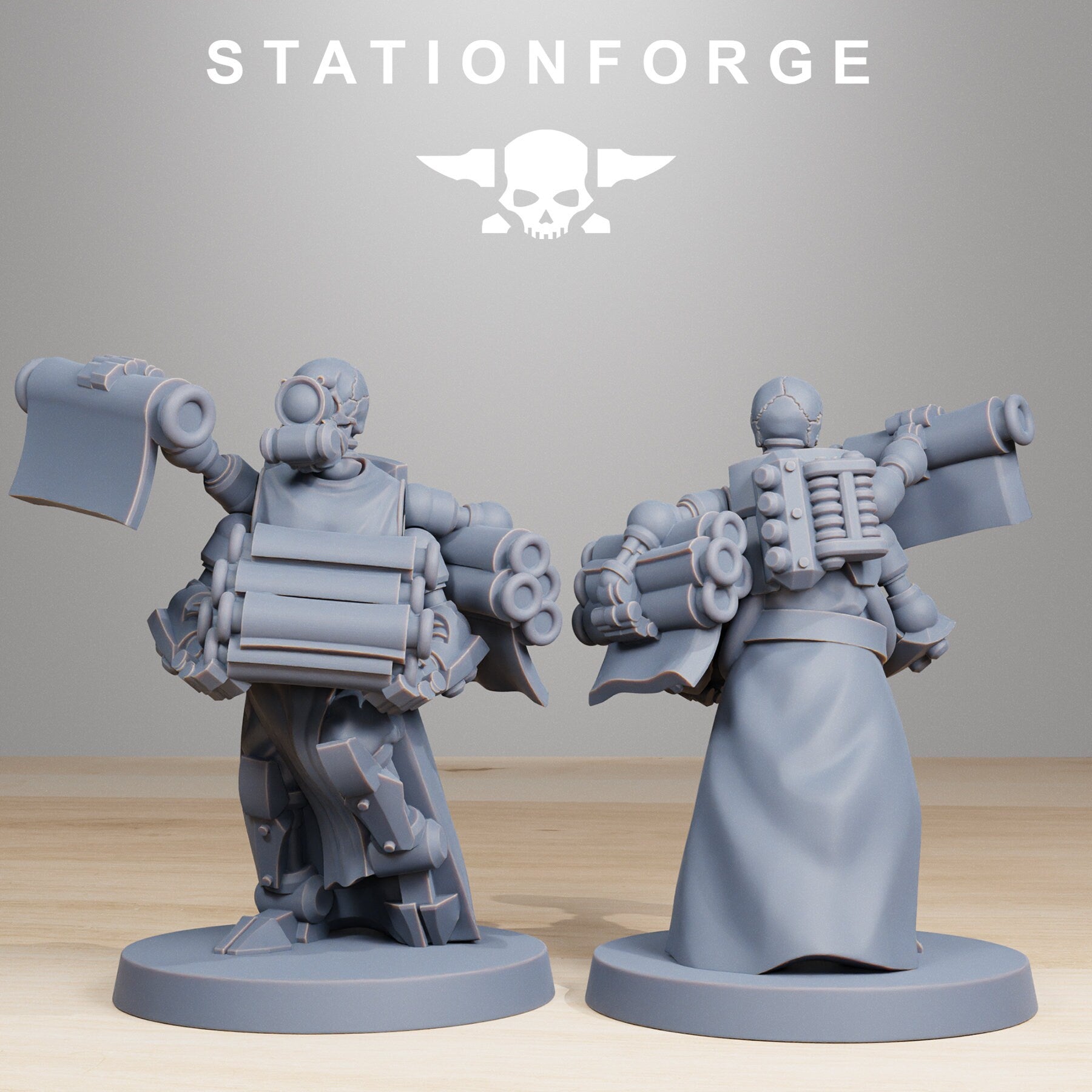 Scavenger - x10 Vicars, mechanized infantry, post apocalyptic empire, usable for tabletop wargame.