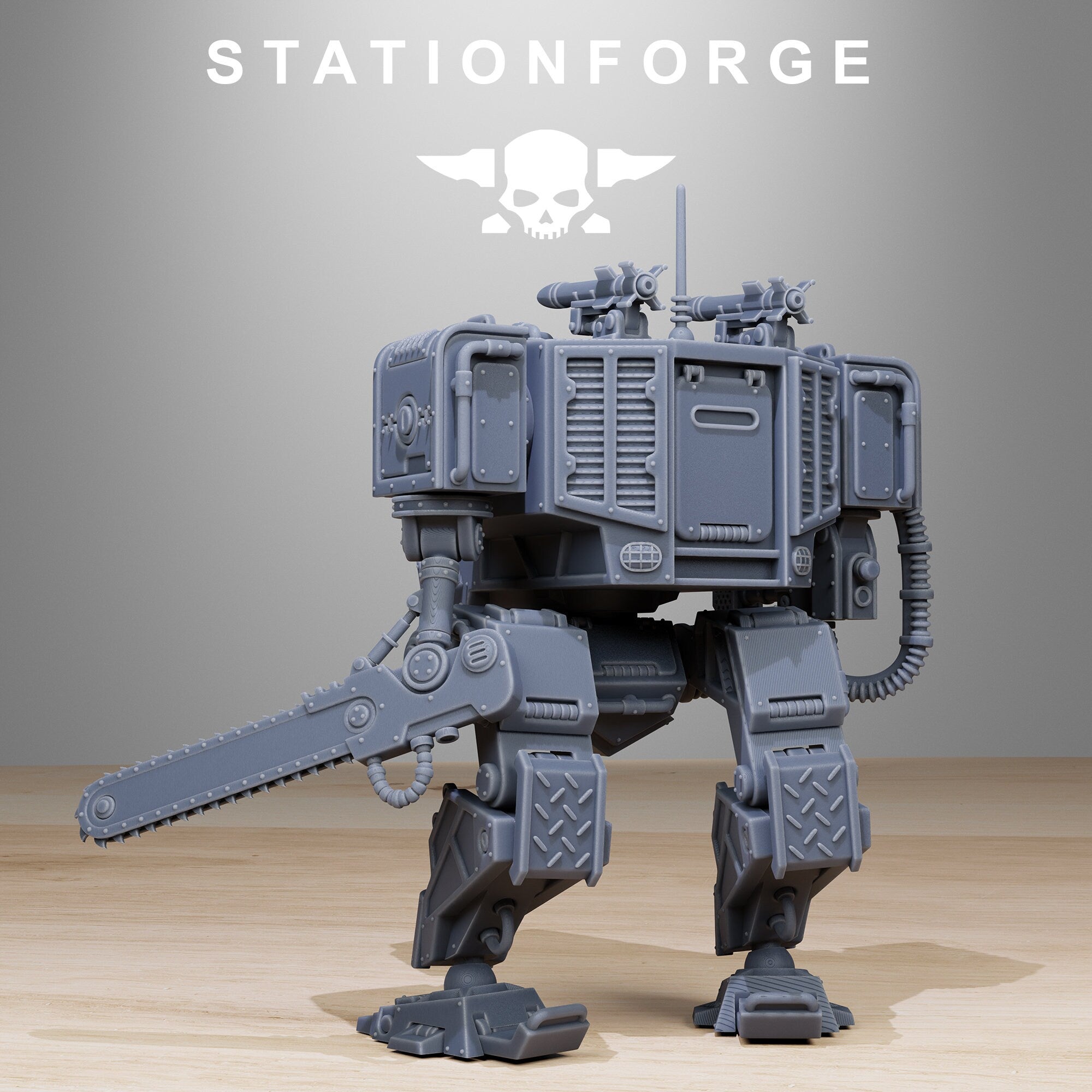 National Guard - x1 Vaskar Walker, assassin, mechanized infantry, post apocalyptic empire, usable for tabletop wargame.