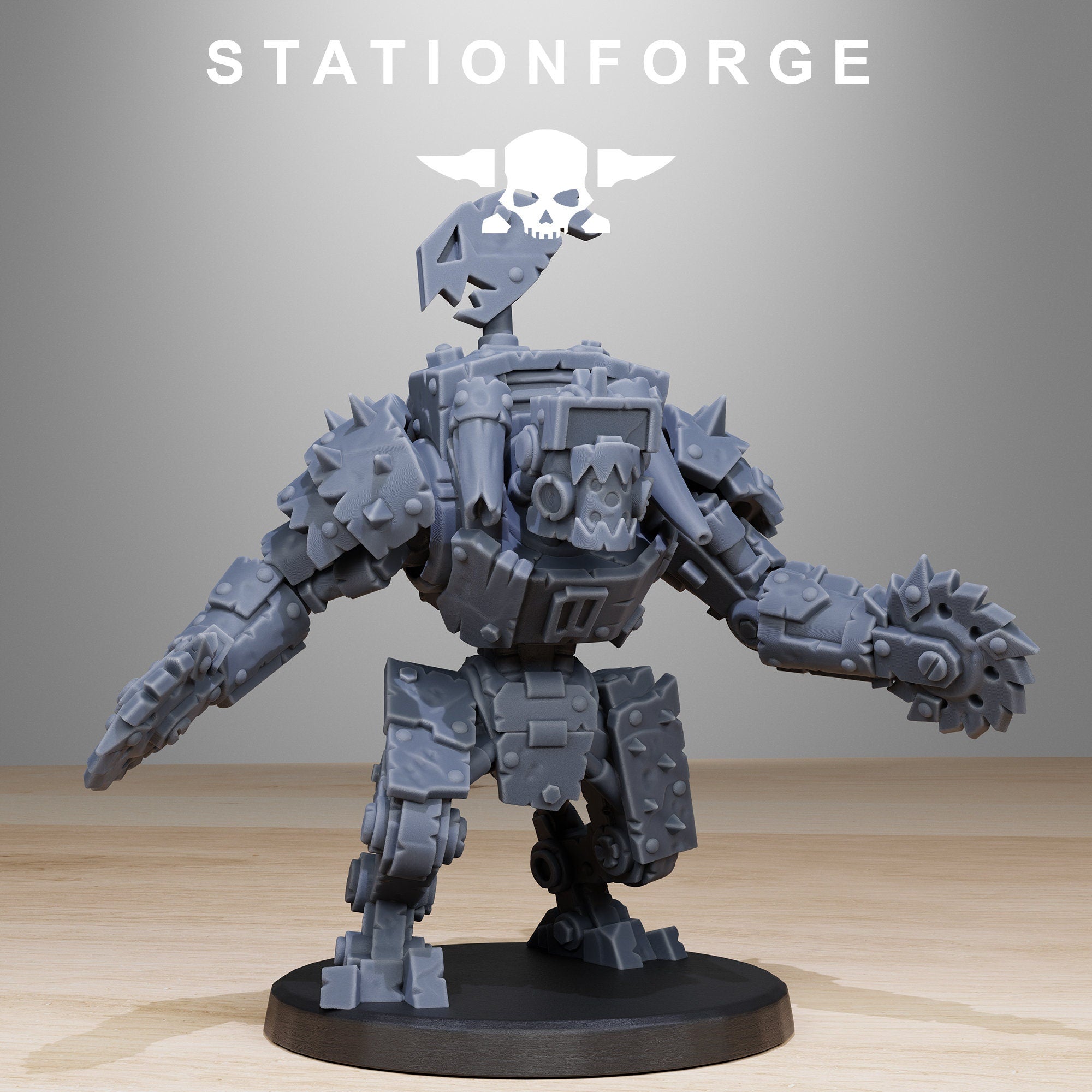Green Skin - x10 Orkaz Bots Infantry, mechanized infantry, post apocalyptic empire, usable for tabletop wargame.