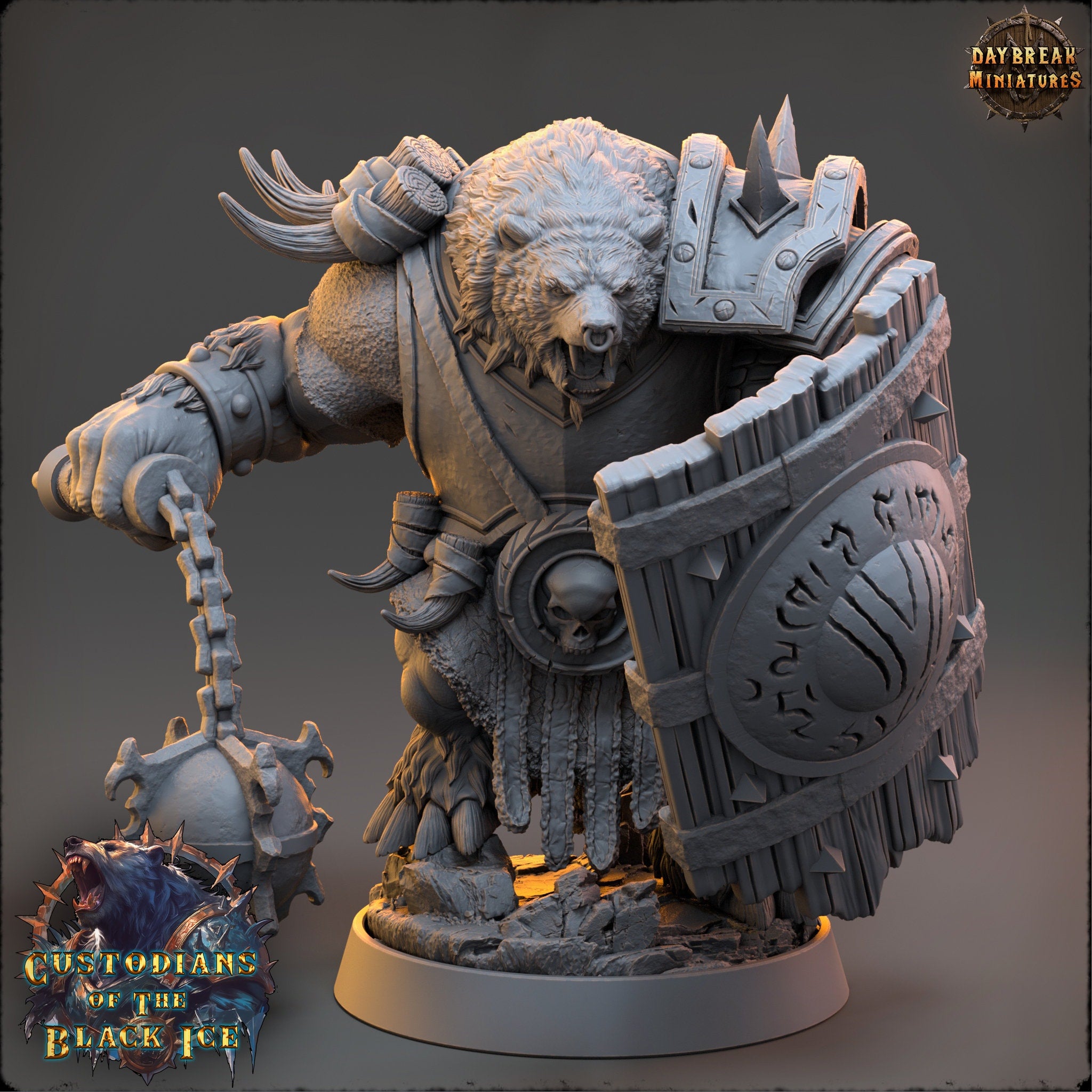 Custodians of The Black Ice - Clubber Zang, quest for glory, DayBreak Miniatures, for Wargames, Dungeons & Dragons TTRPG