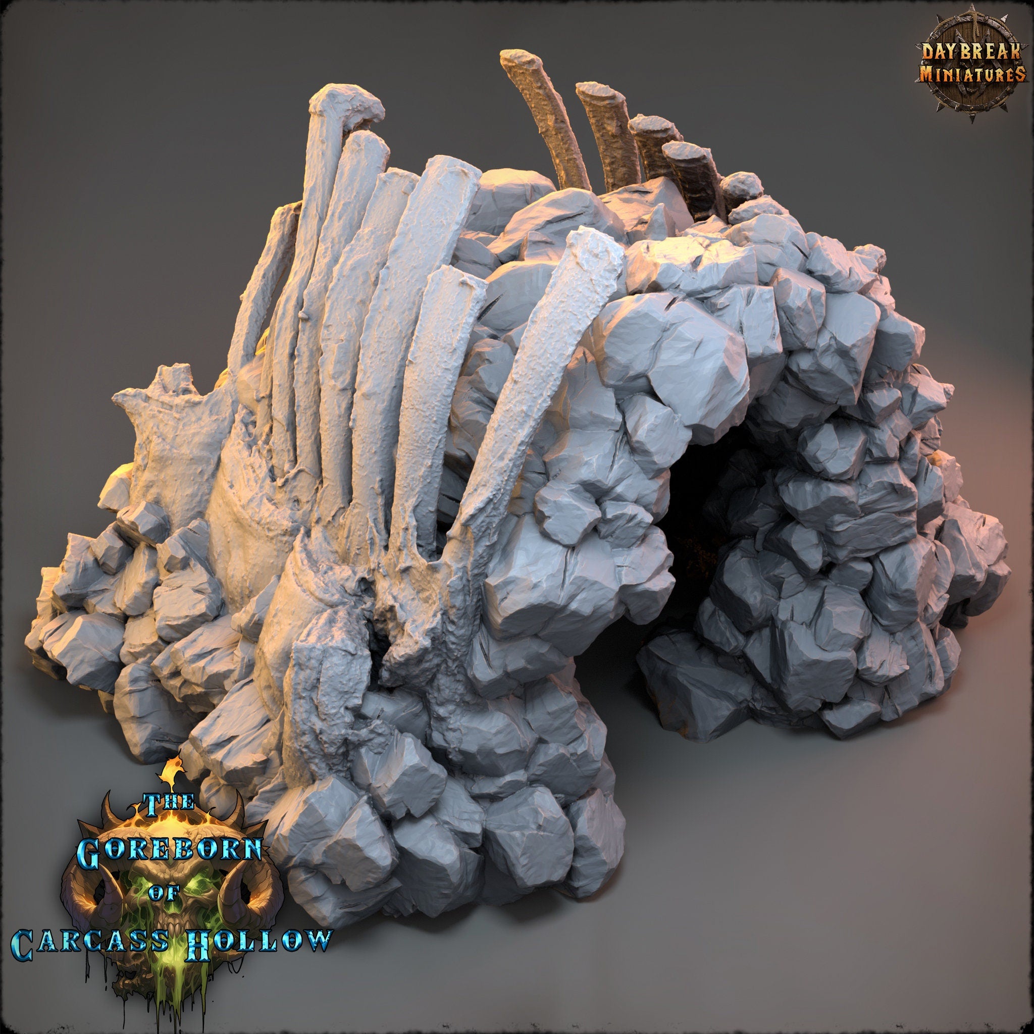 The Goreborn of Carcass Hollow - Marrow Mouth, quest for glory, DayBreak Miniatures, for Wargames, Dungeons & Dragons TTRPG