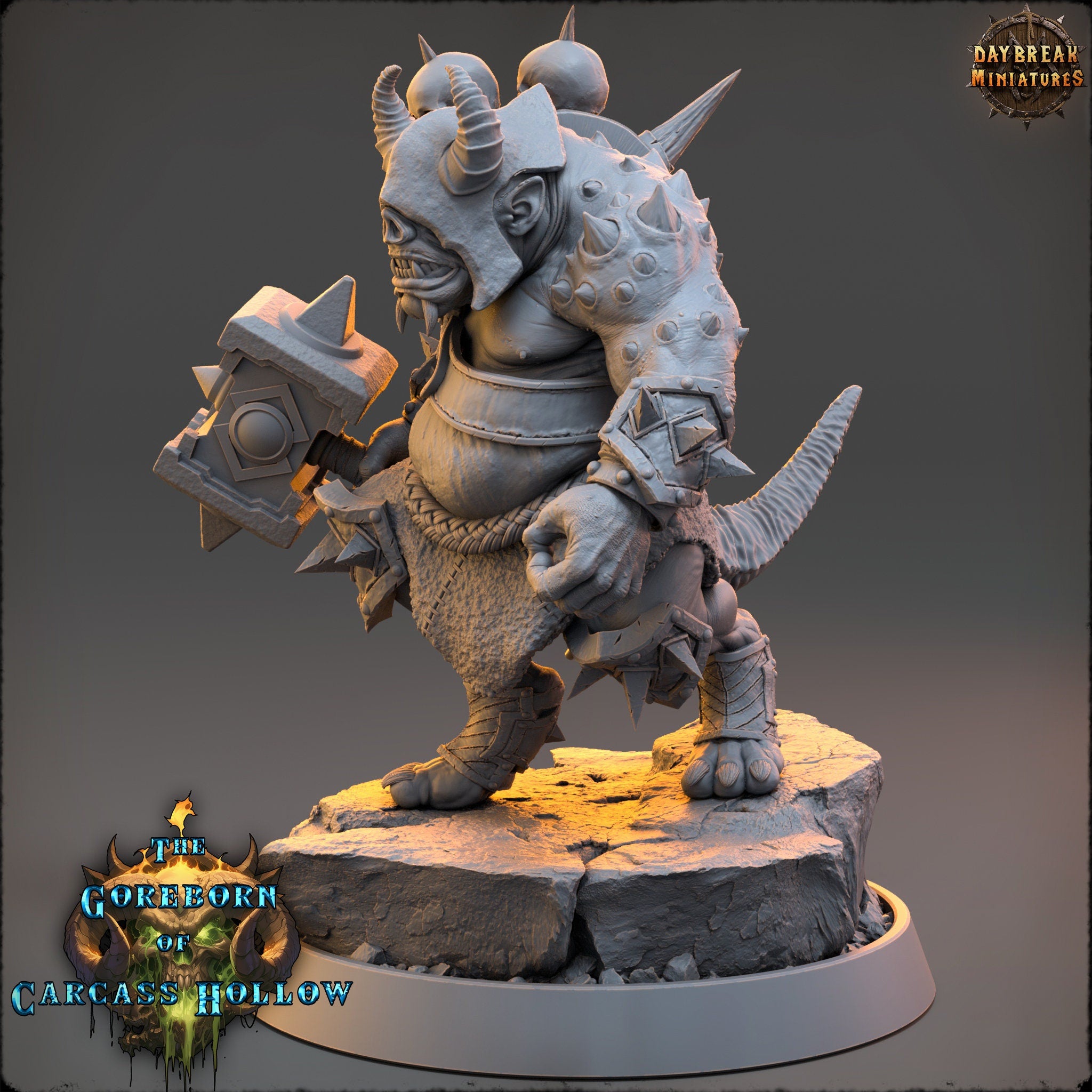 The Goreborn of Carcass Hollow - Marrow Mouth, quest for glory, DayBreak Miniatures, for Wargames, Dungeons & Dragons TTRPG