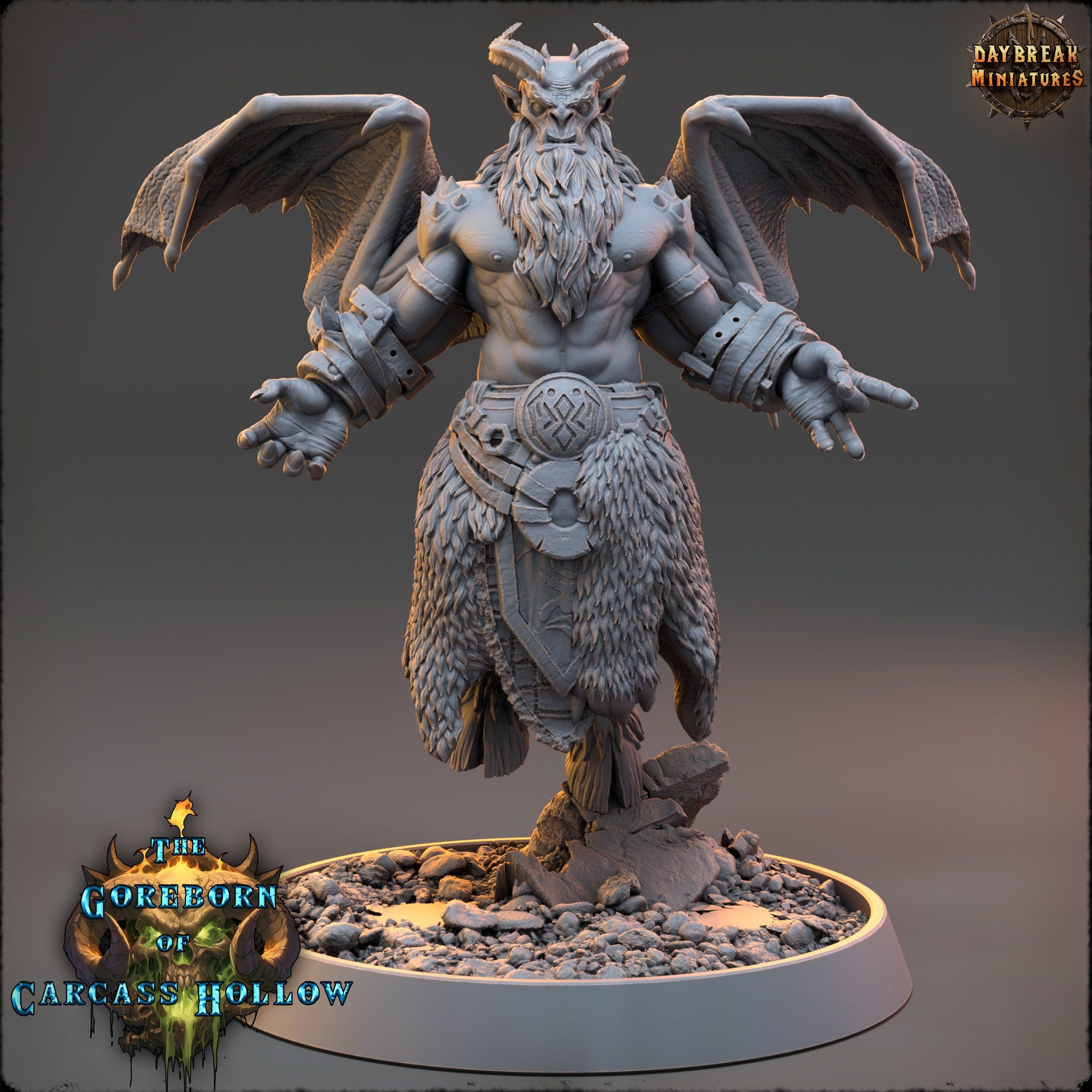The Goreborn of Carcass Hollow - Thalrak Rynor, quest for glory, DayBreak Miniatures, for Wargames, Dungeons & Dragons TTRPG