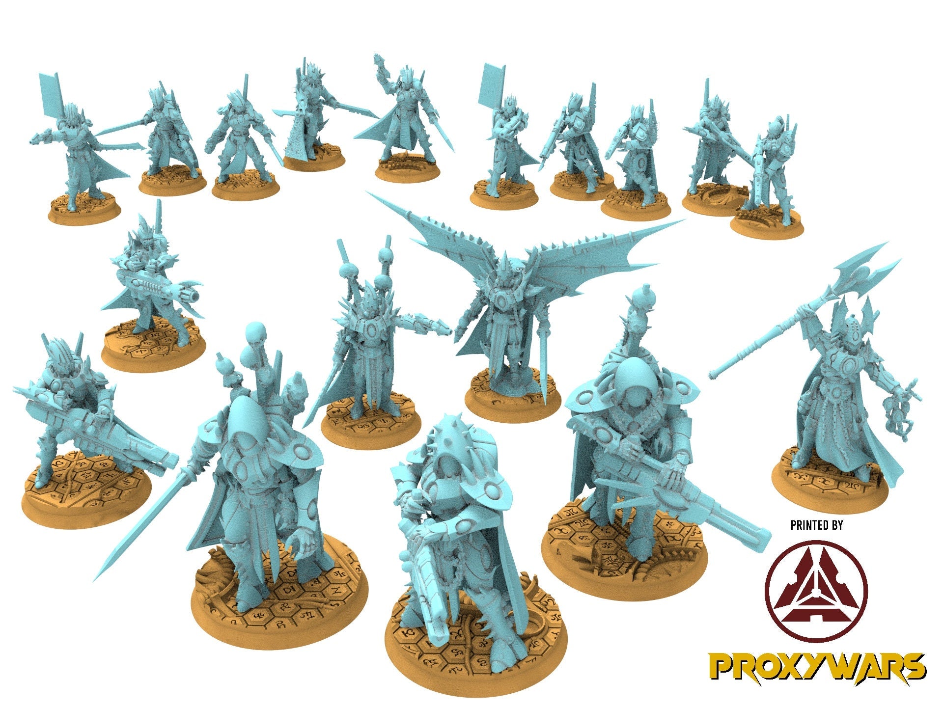 Space Elves - x2 Pirates Leaders - Tech Elves Edge Miniatures, The Cursed Dimension