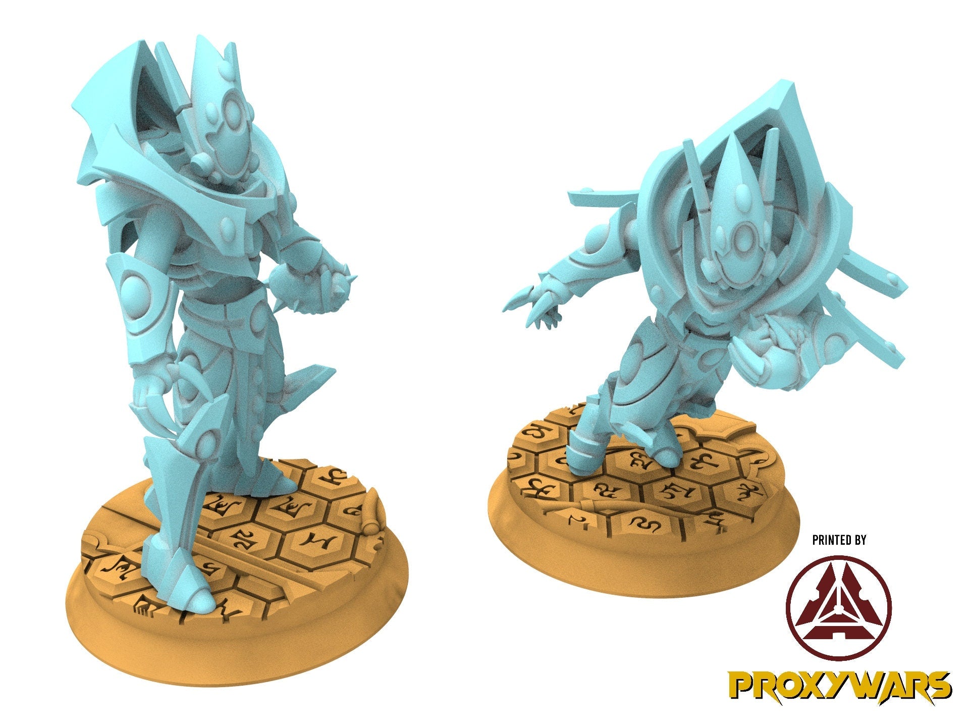 Space Elves - x2 SpikeBall Scorpid Warrior - Tech Elves Edge Miniatures, The Cursed Dimension