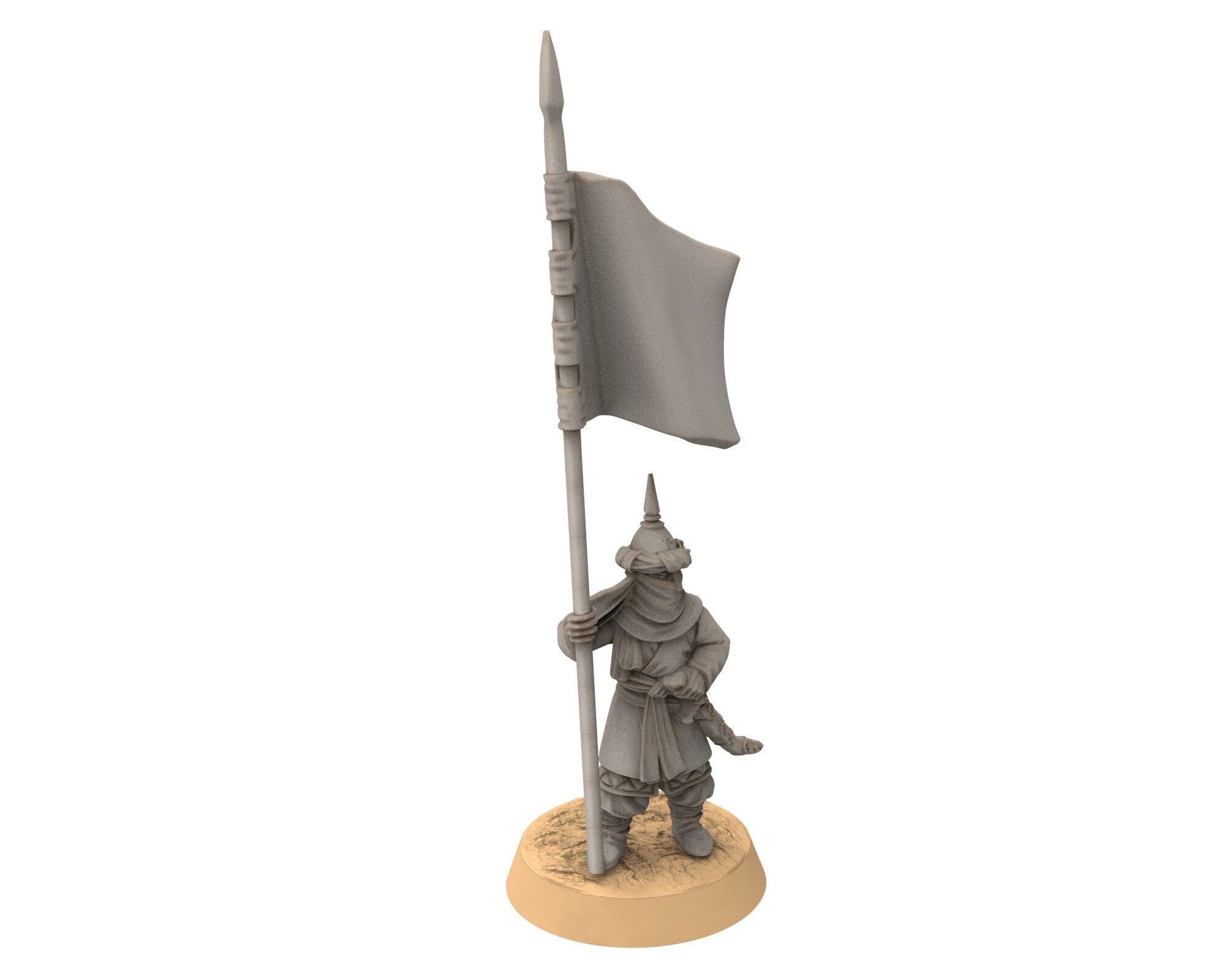 Harad - Southron Staff on foot, Berber nomads, Harad Bedouin Arabs Sarazins Medbury miniatures for wargame D&D, Lotr...