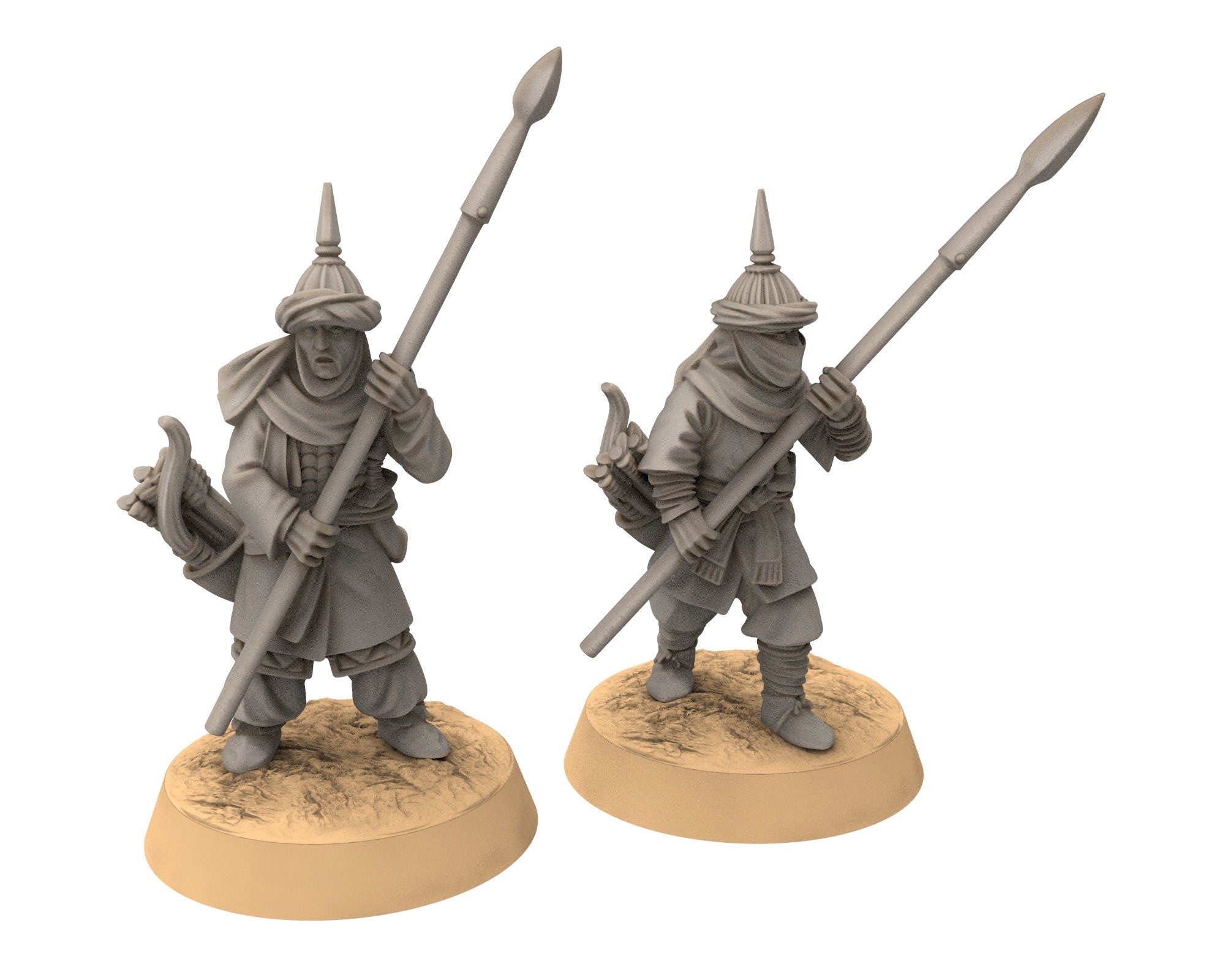 Harad - Southron x50 Oriental Shields, Berber nomads, Harad Bedouin Arabs Sarazins Medbury miniatures for wargame D&D, Lotr...