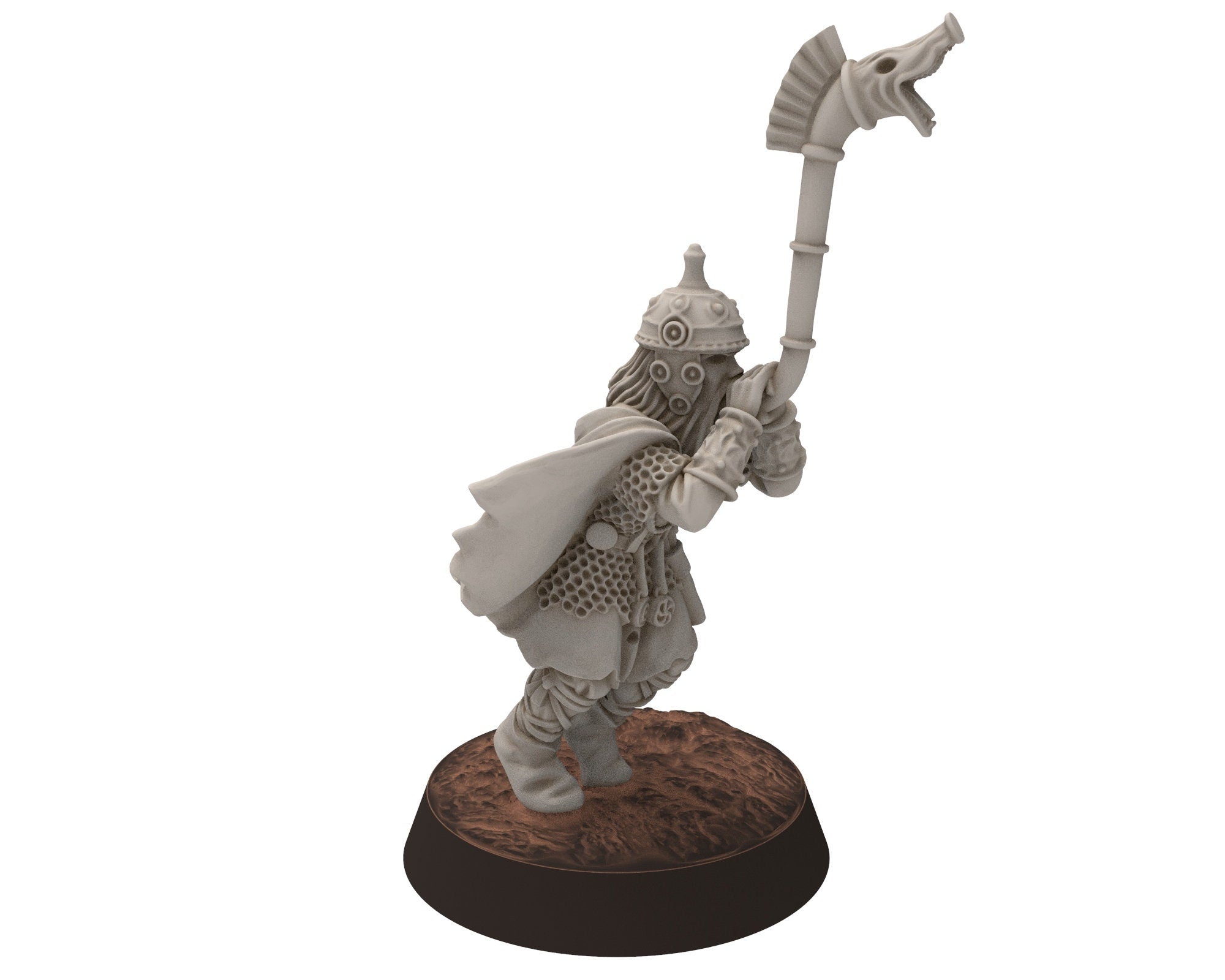 Undead Ghosts - Staff of Ghosty Gaul specters of the old war, under the mountain, miniatures for wargame D&D, LOTR...