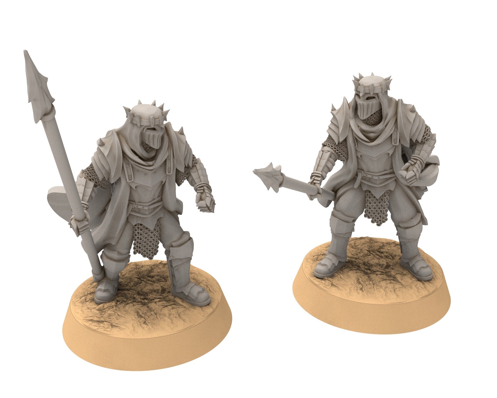 Harad - x6 Fallen Knights Sword, Berber nomads, Harad Bedouin Arabs Sarazins miniatures for wargame D&D, Lotr... Quatermaster3D