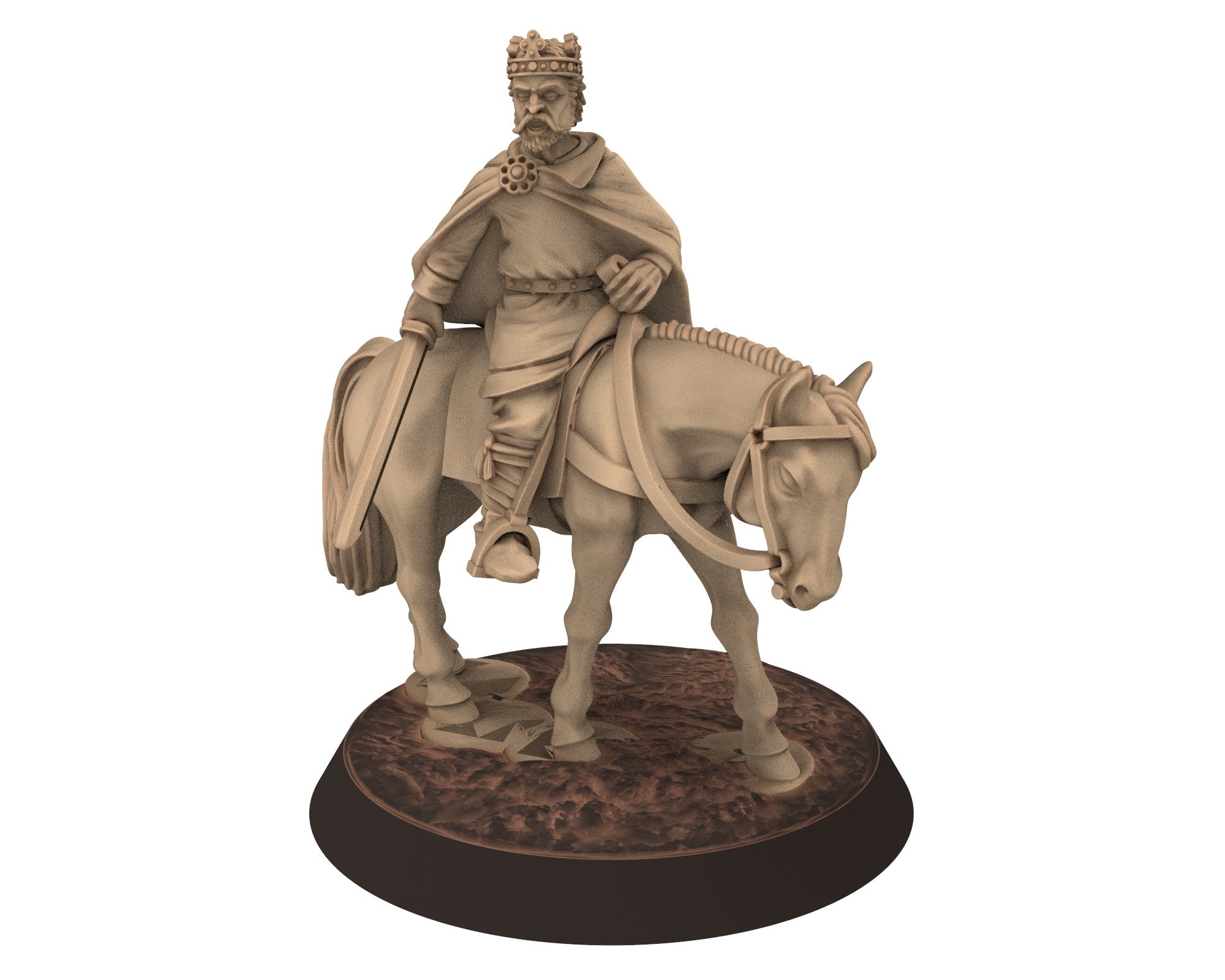 Dark Ages - King Charlemagne Carolingian Emperor Frank Empire, Alt Miniatures 28mm, Wargame Historical Saga... Medbury miniature