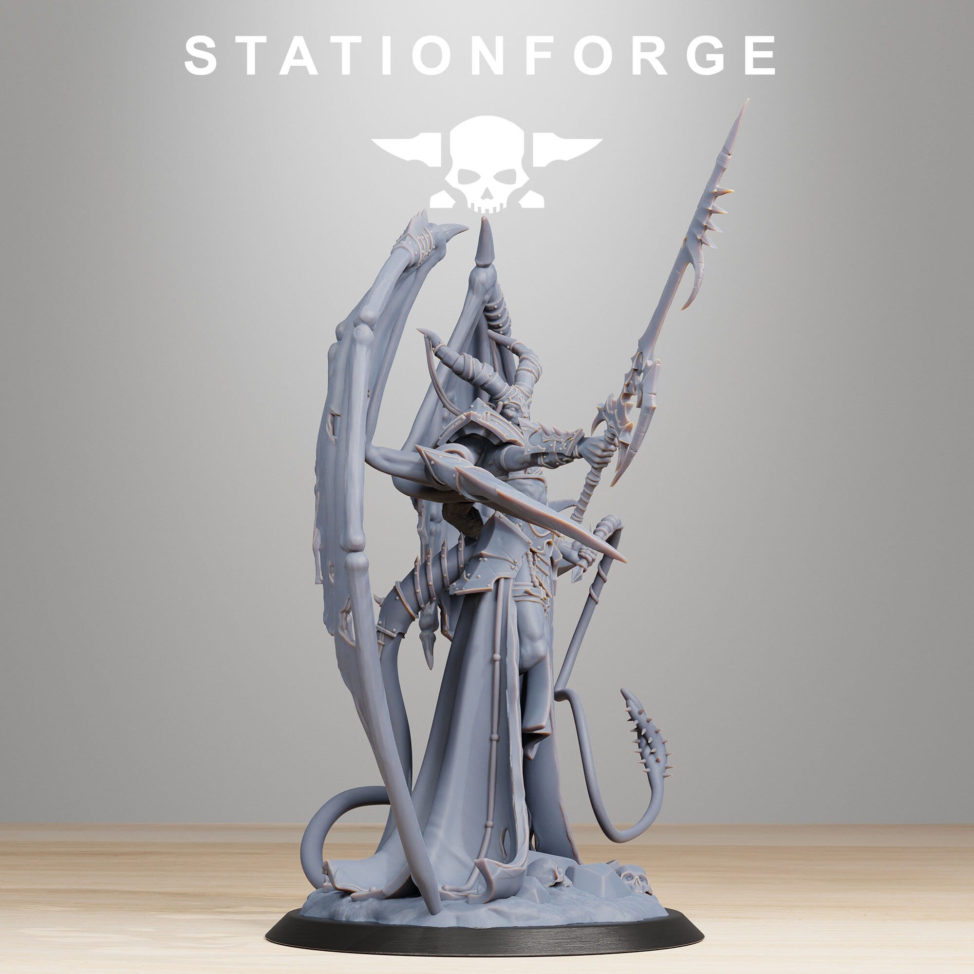 Chaos - x1 Demon Queen - Full Platoon - Siege of Vos-Phorax, Quartermaster3D wargame modular miniatures