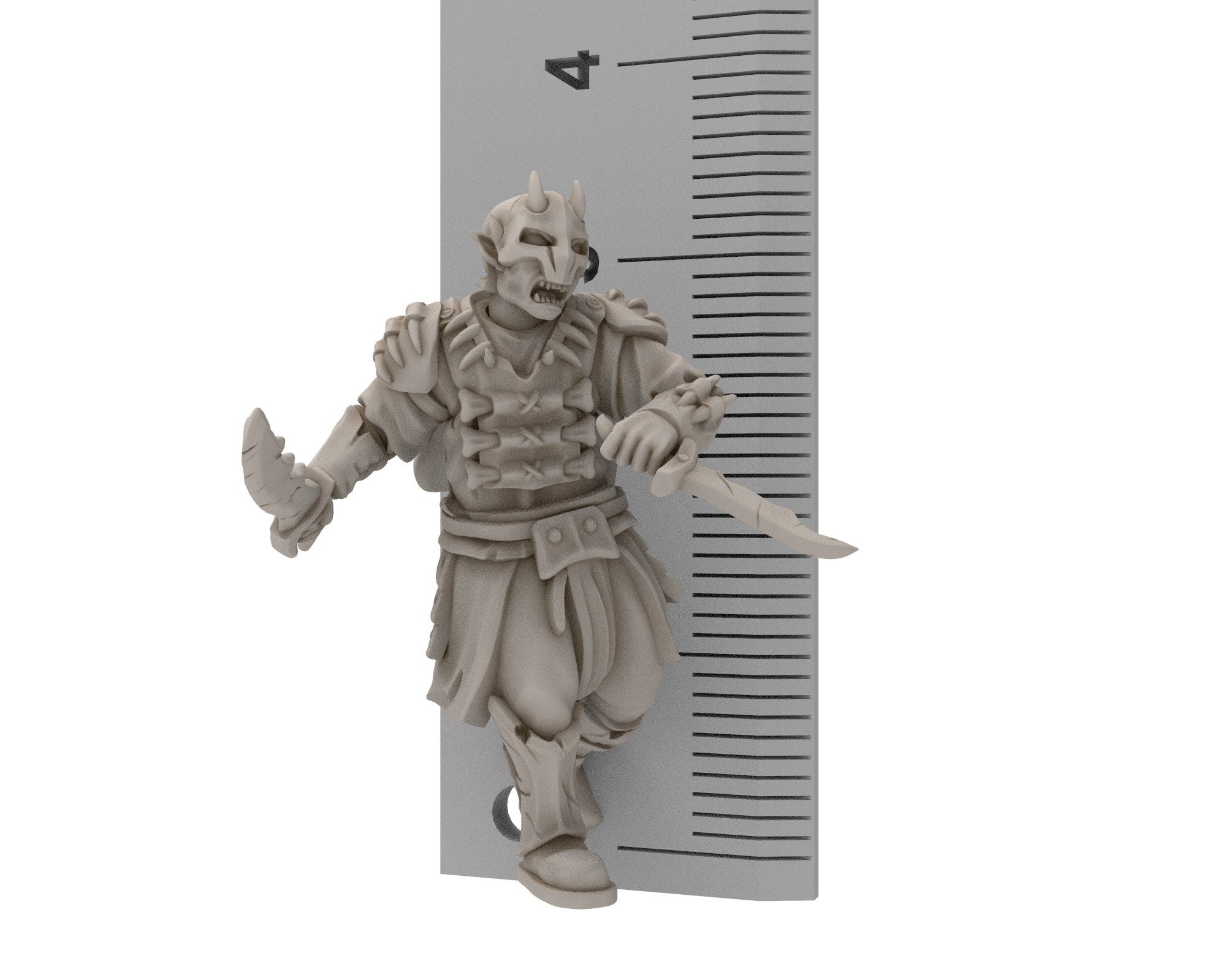 Orc horde - Chariot warriors warband, Middle rings miniatures for wargame D&D, LOTR, Frostgrave... Modular miniatures Quatermaster3D