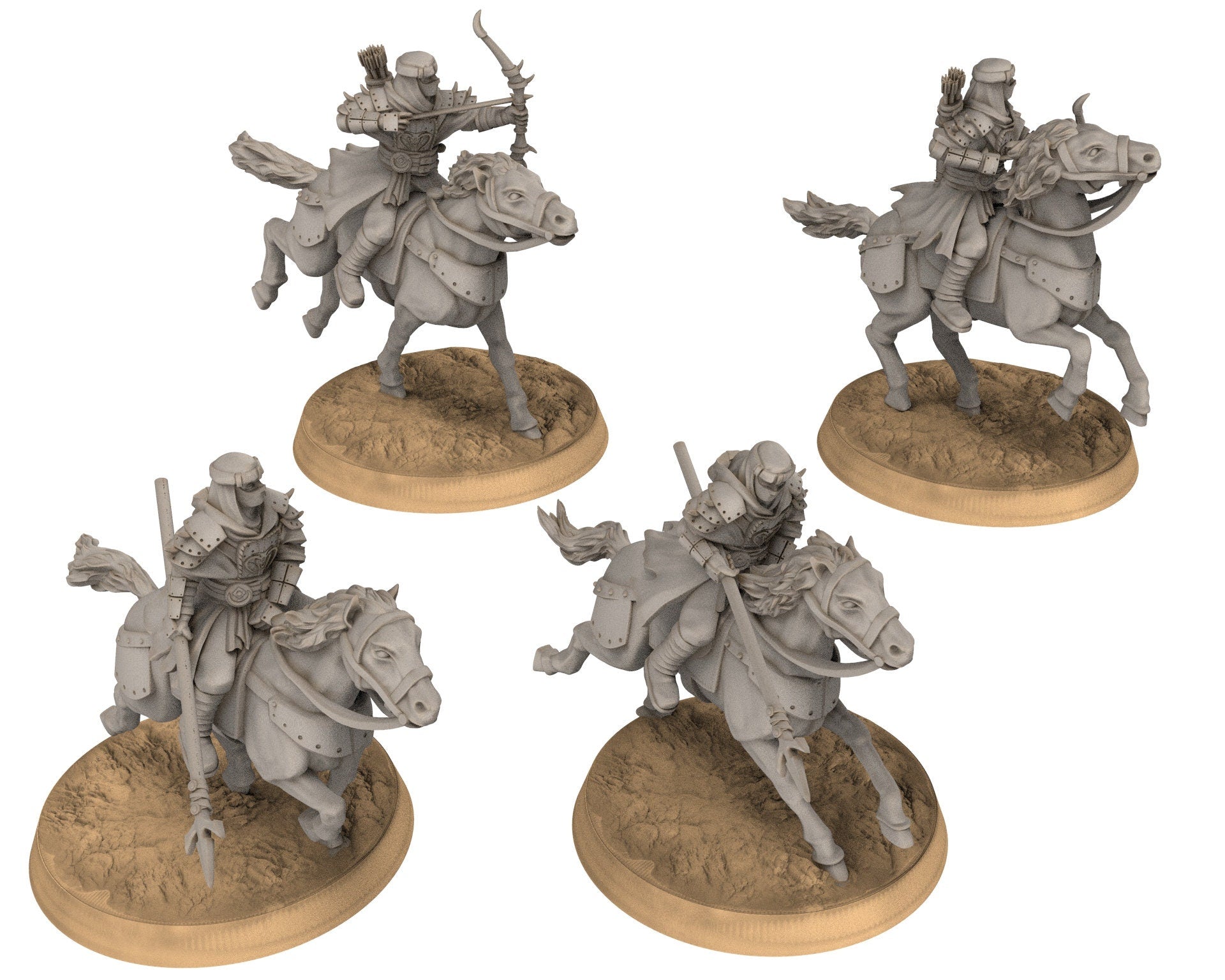 Harad - x1 Cobra Cult Champion, Berber nomads, Harad Bedouin Arabs Sarazins miniatures for wargame D&D, Lotr... Quatermaster3D