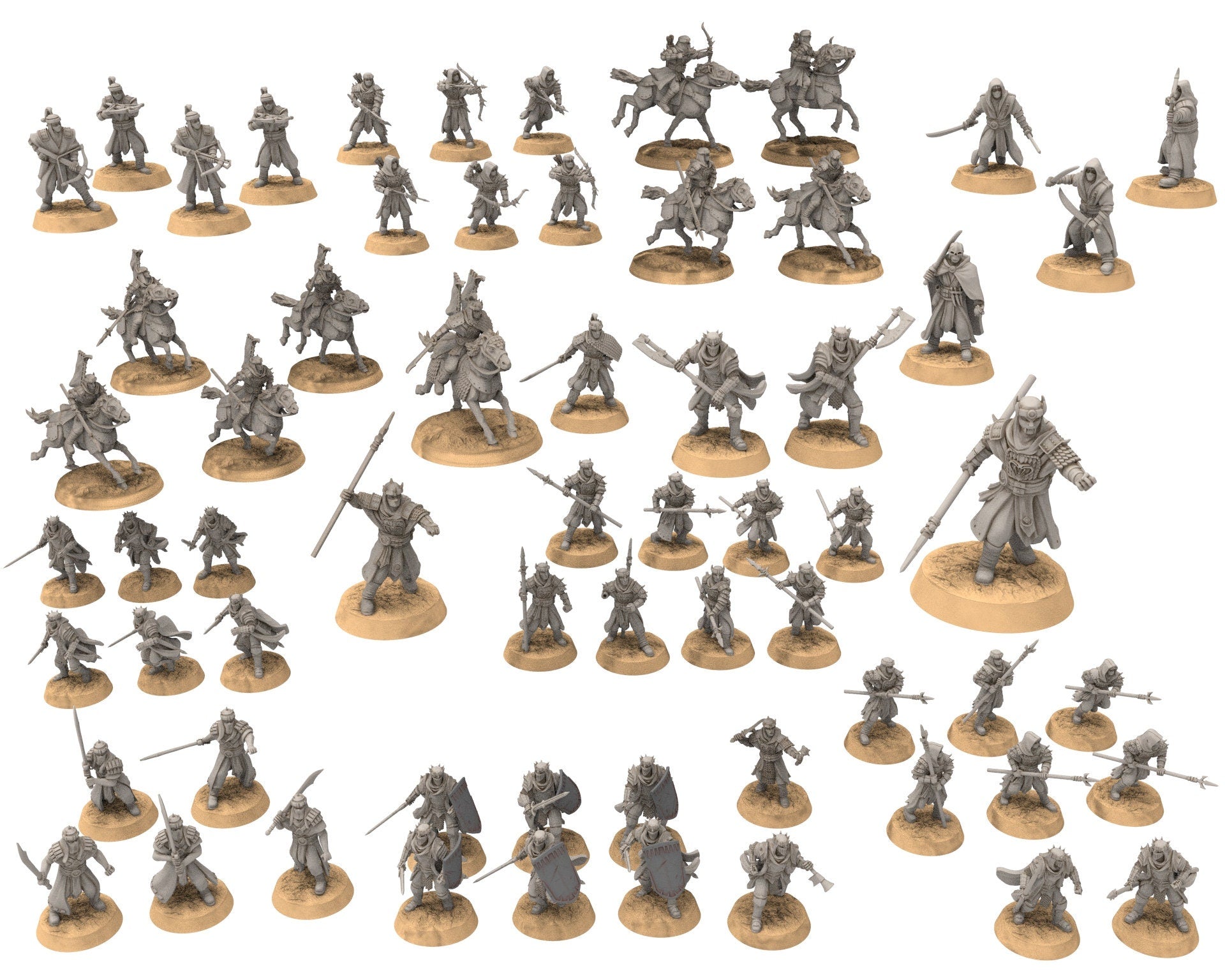 Harad - x1 Cobra Cult Slave Driver, Berber nomads, Harad Bedouin Arabs Sarazins miniatures for wargame D&D, Lotr... Quatermaster3D