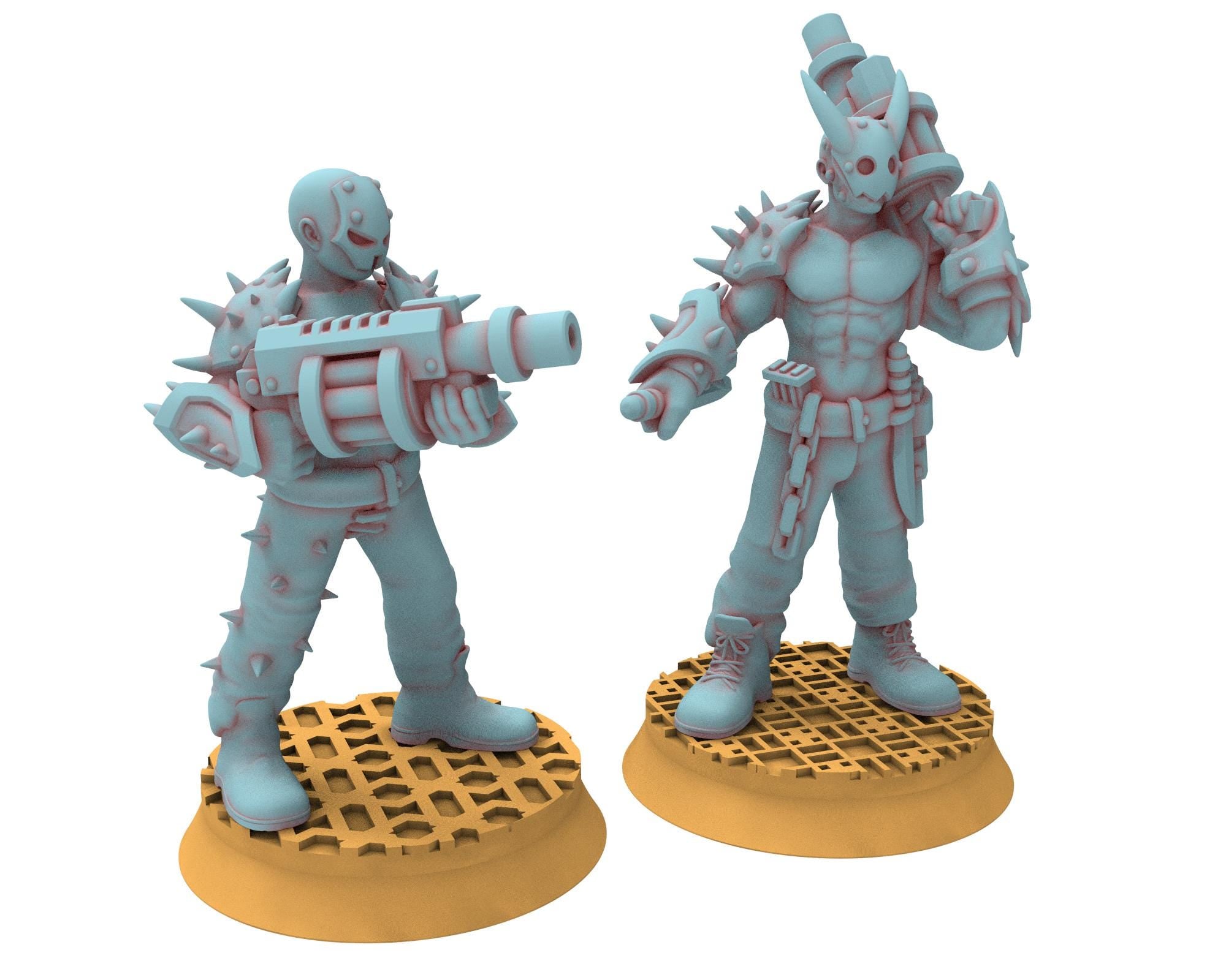 Followers of Change - 28mm Twisted Cultists of Chaos god - Support Canon auto - OPR Tabletop wargame Resin 3D printed proxy, Edge Miniatures