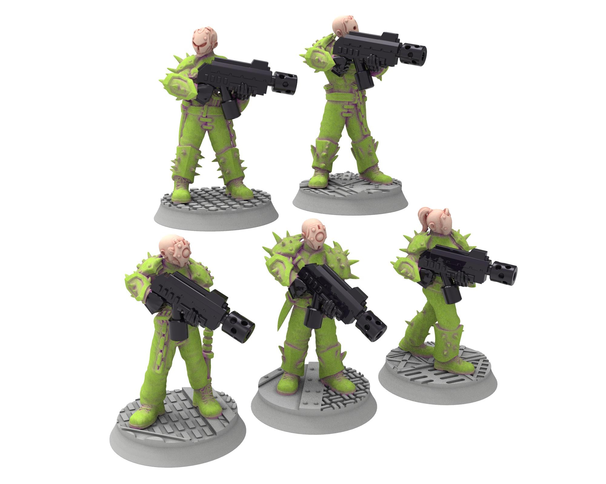 Harbingers of darkness - 32mm Cultists of Chaos god - Ranged infantry - OPR Tabletop wargame Resin 3D printed proxy, Edge Miniatures