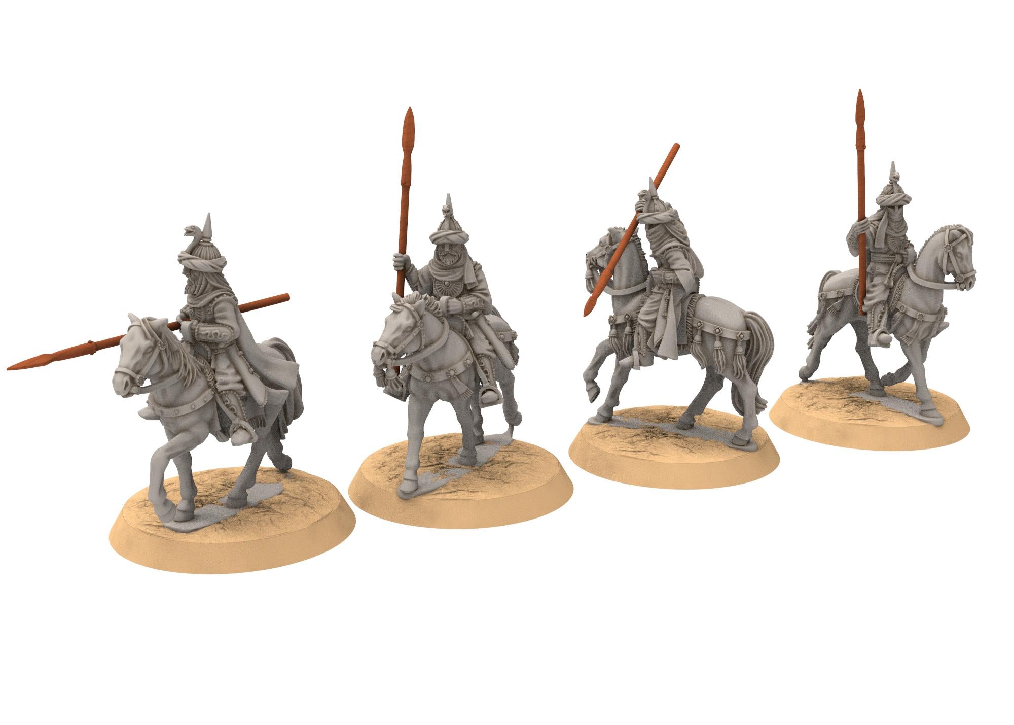 Harad - Southron Palace Guards bundle, Berber nomads, Harad Bedouin Arabs Sarazins Medbury miniatures for wargame DnD, Lotr...