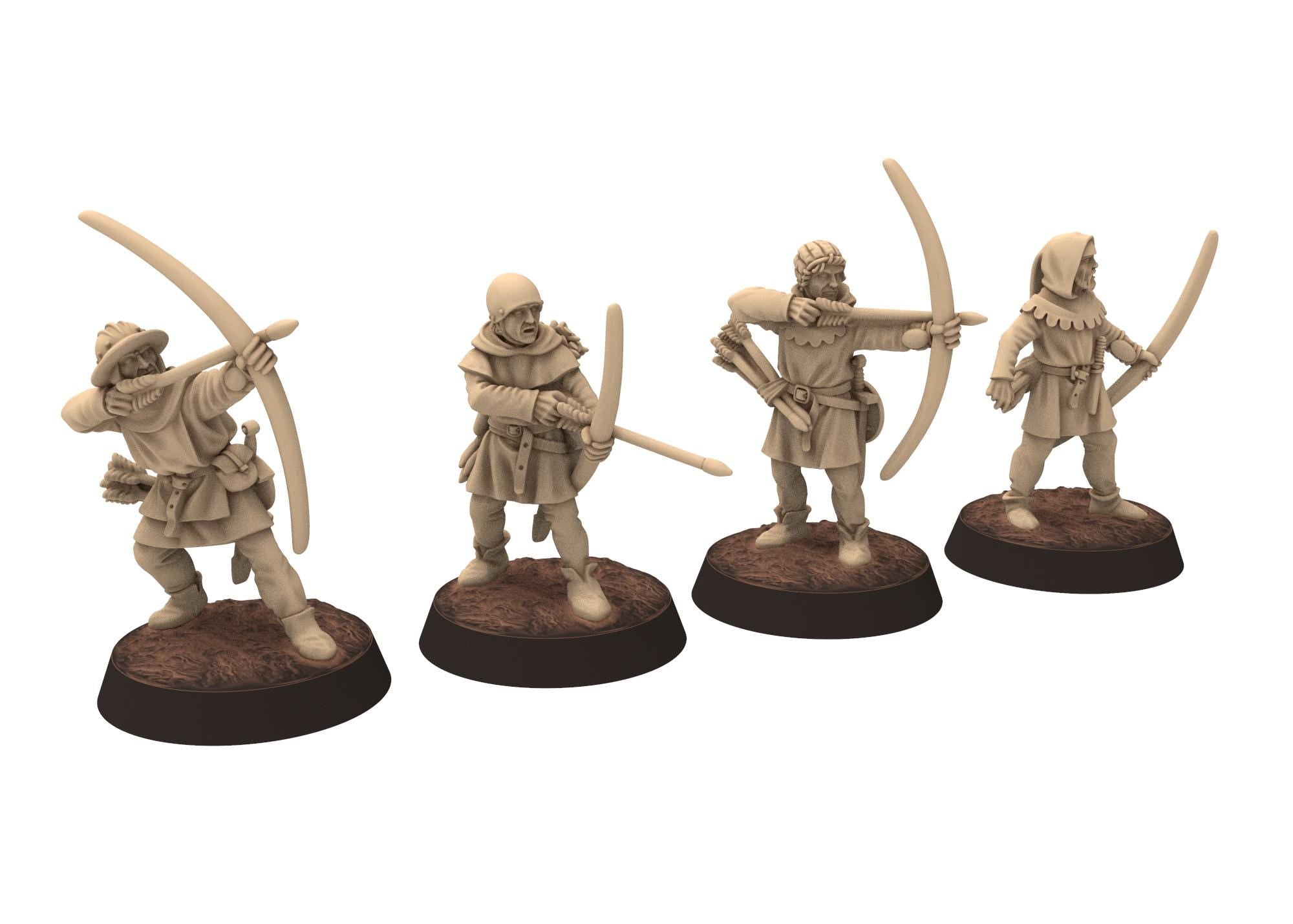Medieval - England - Early 14th Century English Men At Arms Spearmen, 100 Years War, 28mm Historical Wargame, Saga... Medbury miniatures