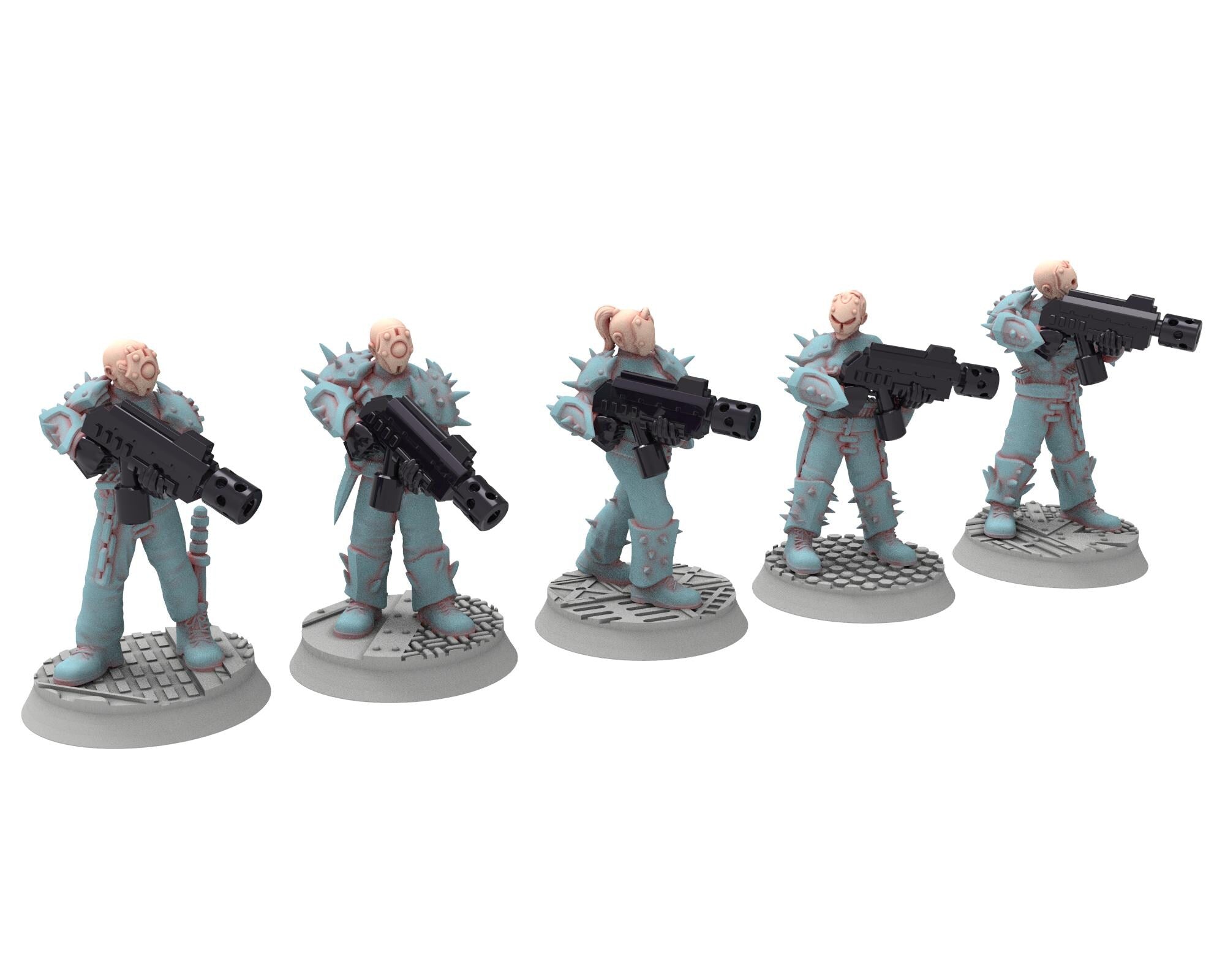 Followers of Change - 28mm Twisted Cultists of Chaos god - Staff and Leaders - OPR Tabletop wargame Resin 3D printed proxy, Edge Miniatures