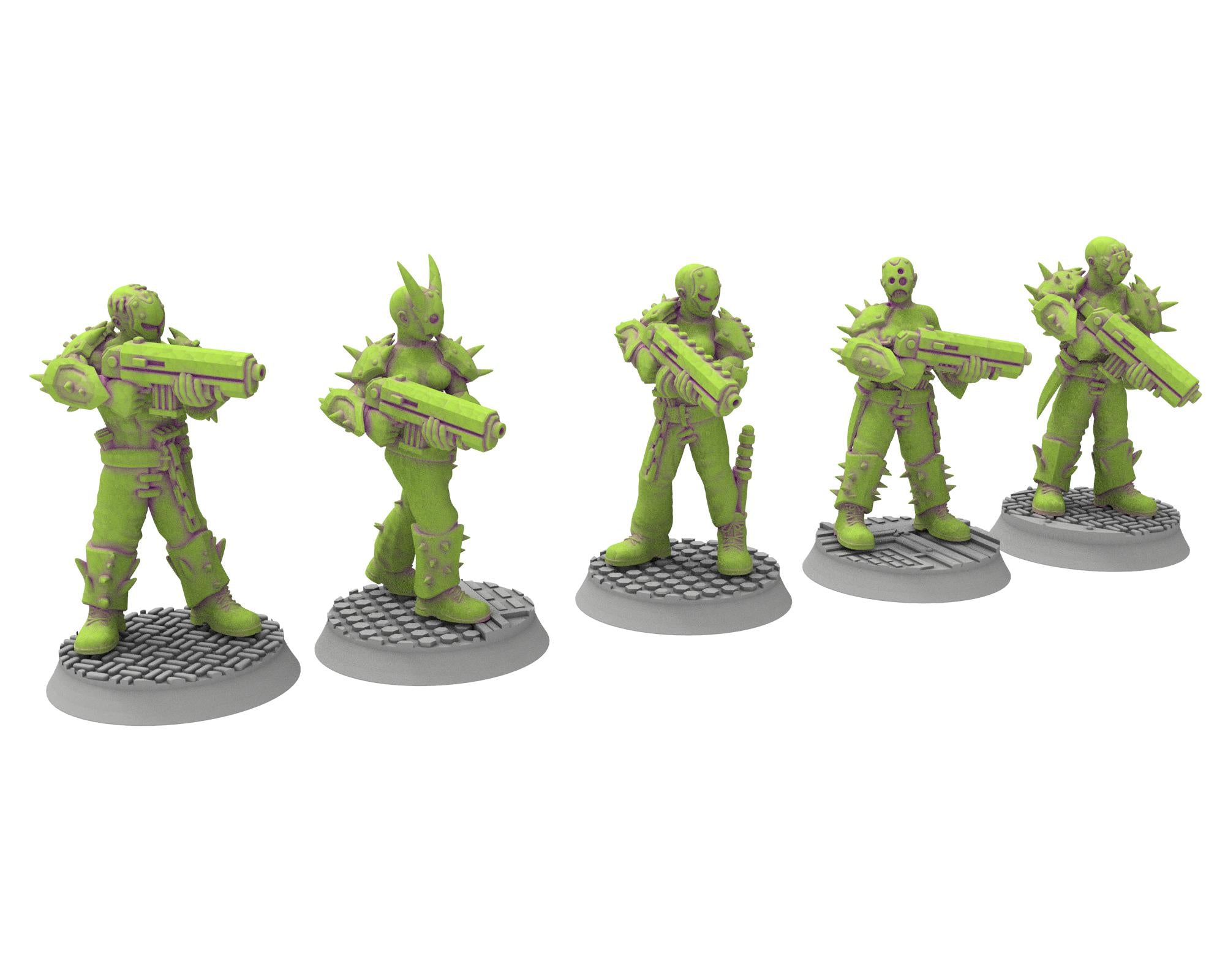 Harbingers of darkness - 32mm Cultists of Chaos god - Ranged infantry - OPR Tabletop wargame Resin 3D printed proxy, Edge Miniatures