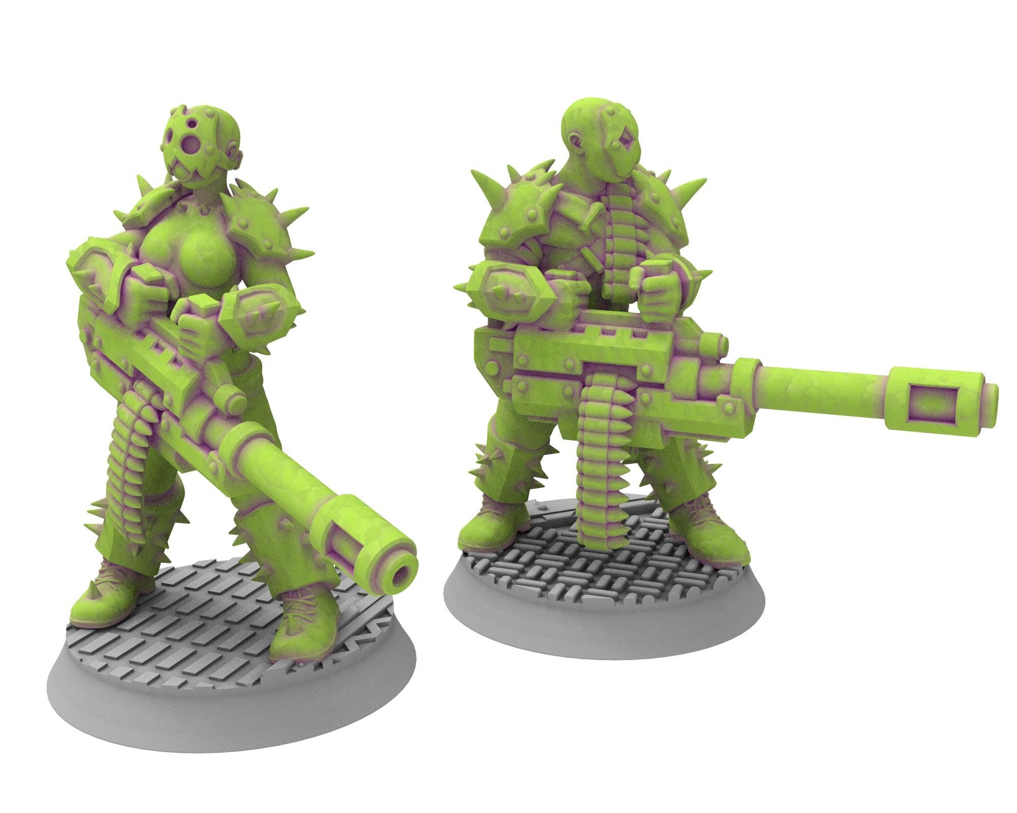 Harbingers of darkness - 32mm Cultists of Chaos god - Melee infantry - OPR Tabletop wargame Resin 3D printed proxy, Edge Miniatures