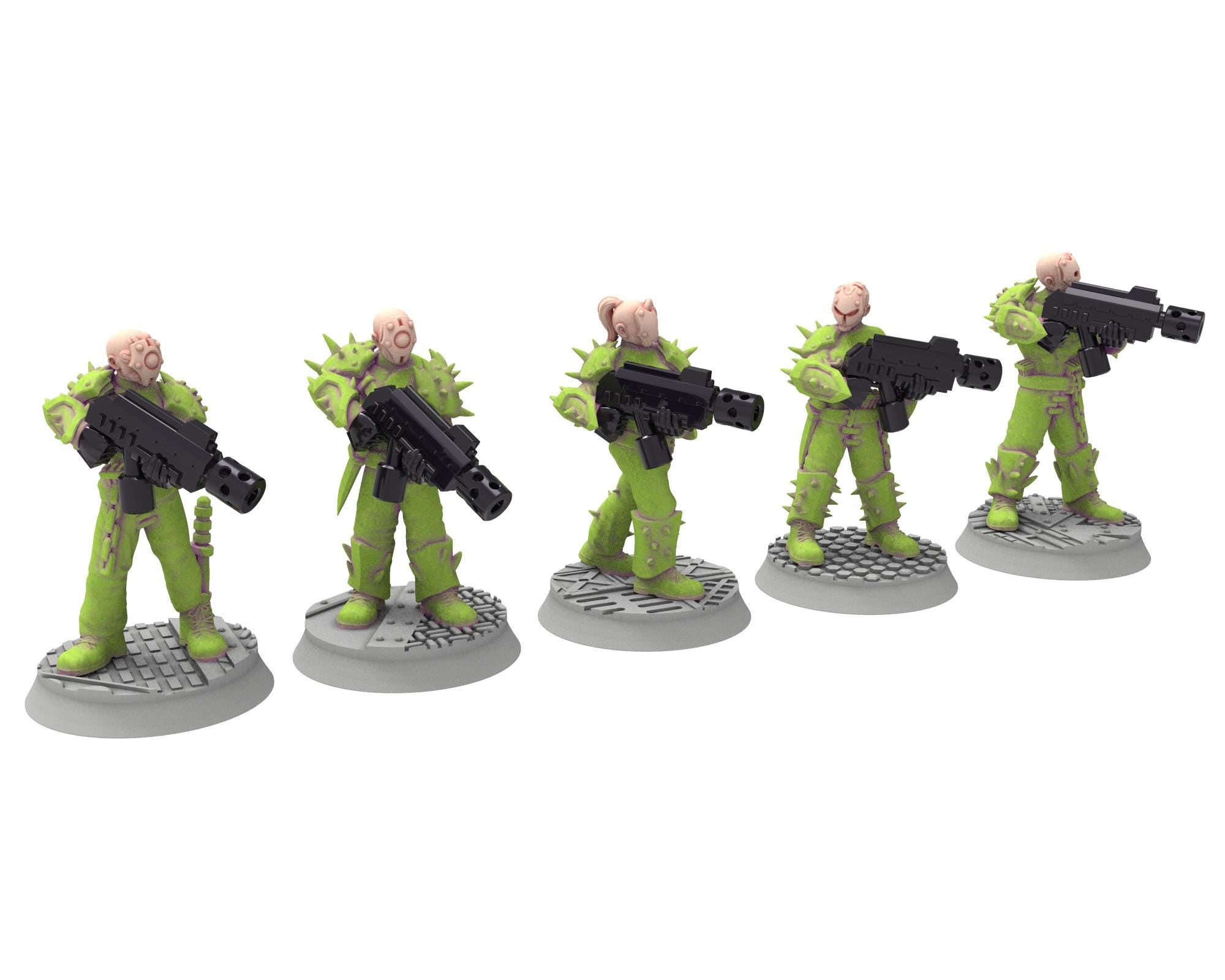 Harbingers of darkness - 28mm Cultists of Chaos god - Ranged infantry - OPR Tabletop wargame Resin 3D printed proxy, Edge Miniatures