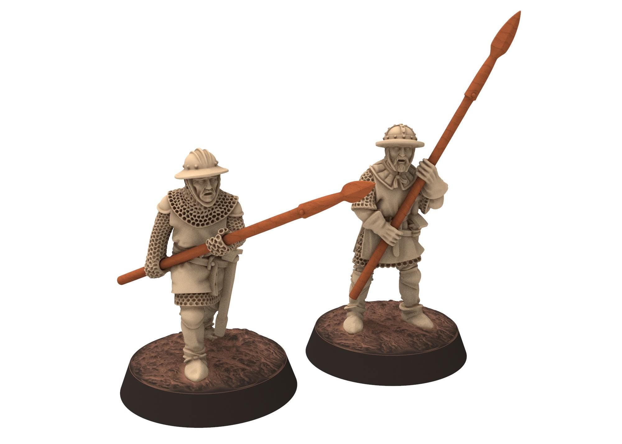 Medieval - England - Early 14th Century Unarmoured English Archers, 100 Years War, 28mm Historical Wargame, Saga... Medbury miniatures