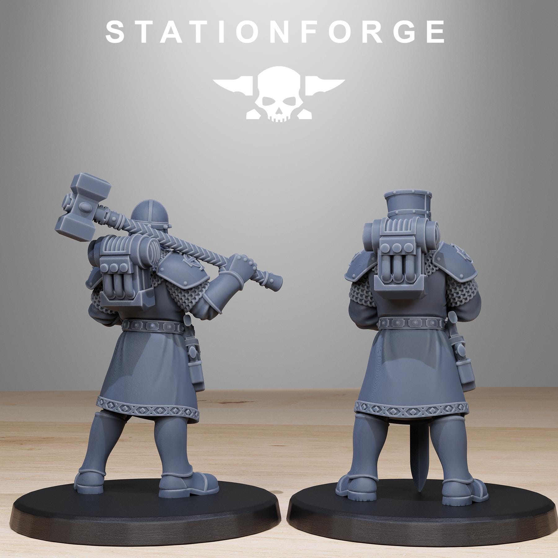 National Guard, Vodalites Melee Infantry, assassin, mechanized infantry, post apocalyptic empire, usable for tabletop wargame.