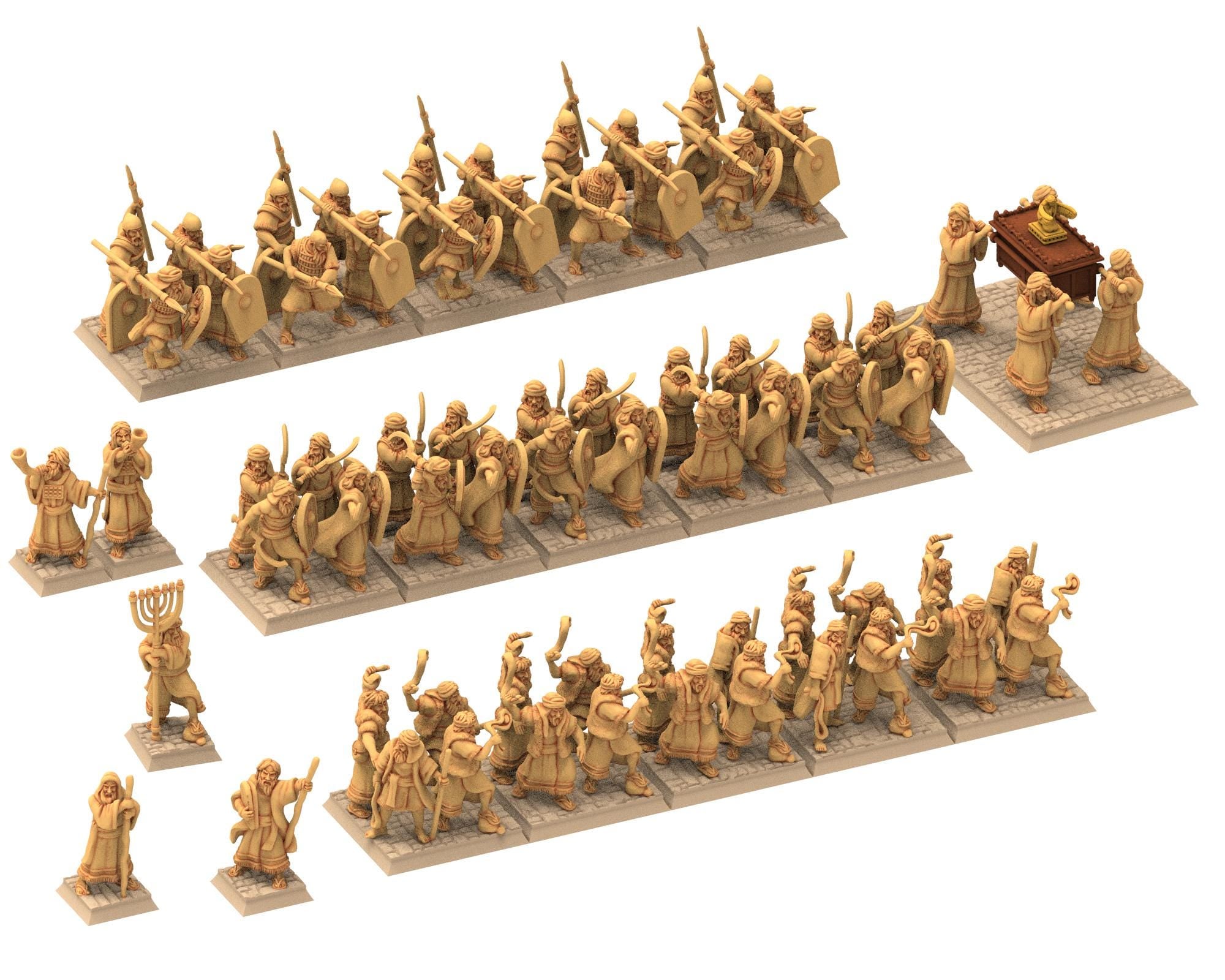 Biblical times - Ancient Hebrews - Ark of the Covenant - 28mm/15mm - Historical Wargame, Hail Caesar, DBA, DBM, Saga... RedCopper