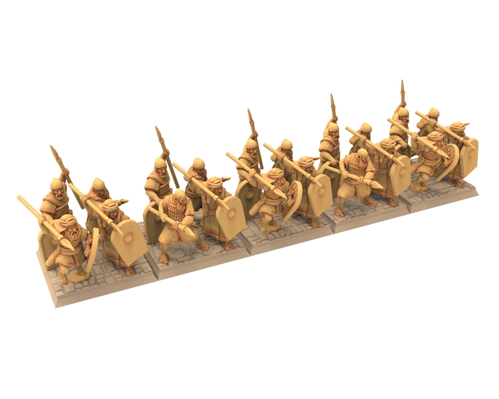 Biblical times - Ancient Hebrews - Spearmen - 28mm/15mm - Historical Wargame, Hail Caesar, DBA, DBM, Saga... RedCopper