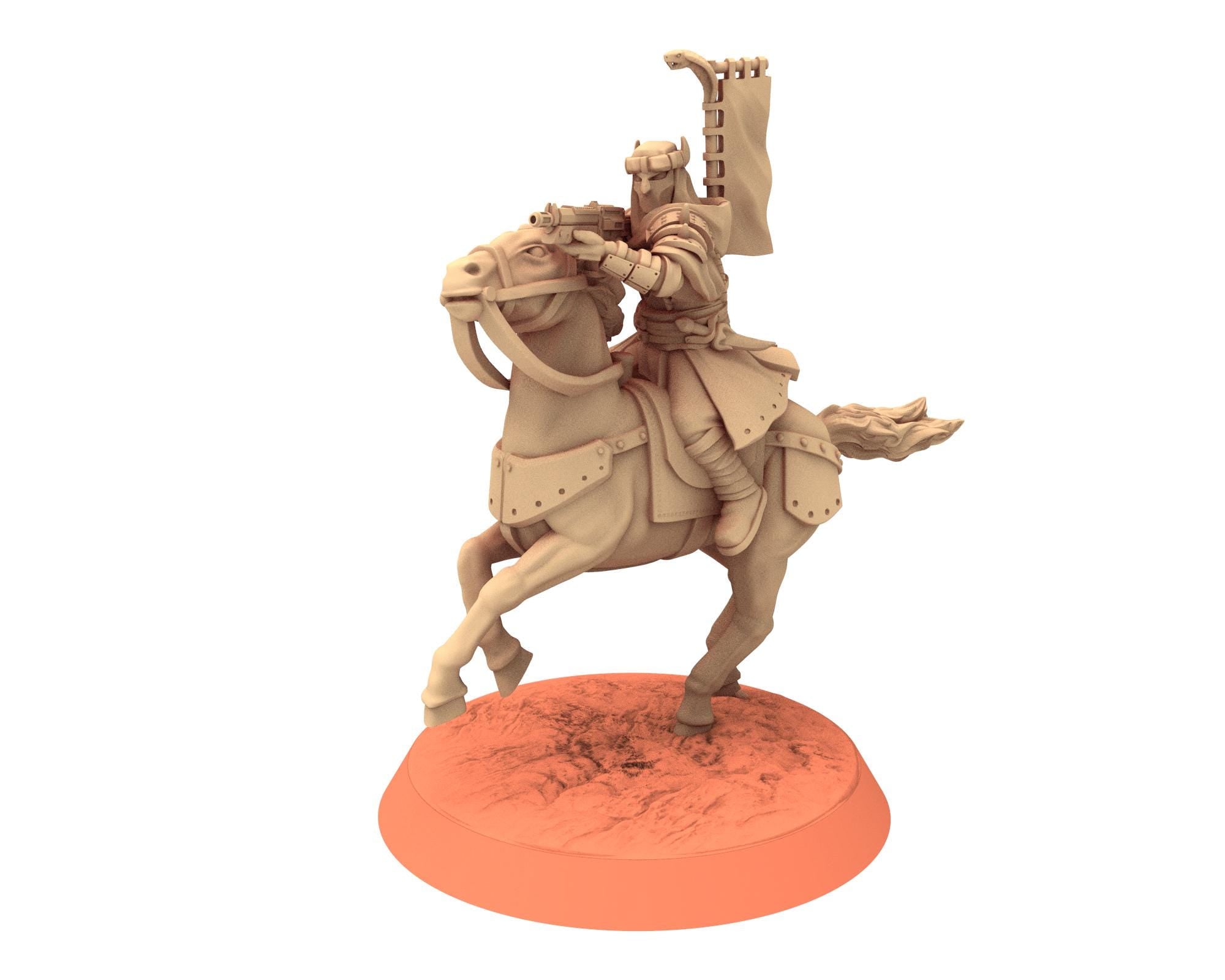 Desert Raiders - Elite infantry Imperial guard post apocalyptic, usable for tabletop futuristic wargame, Dune, Star wars Quatermaster 3D