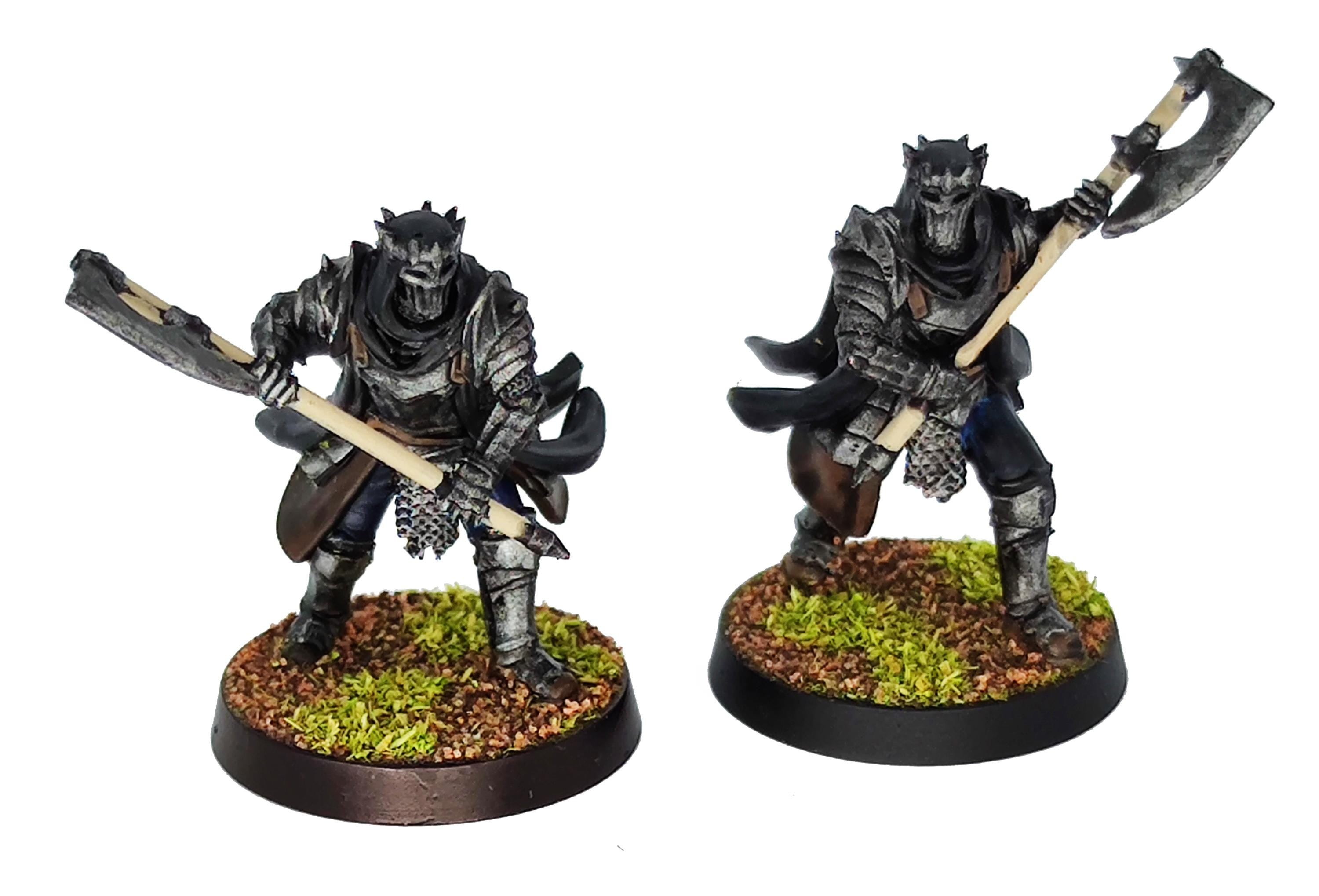 Harad - x2 Fallen Knights Axe, Berber nomads, Harad Bedouin Arabs Sarazins miniatures for wargame D&D, Lotr... Quatermaster3D
