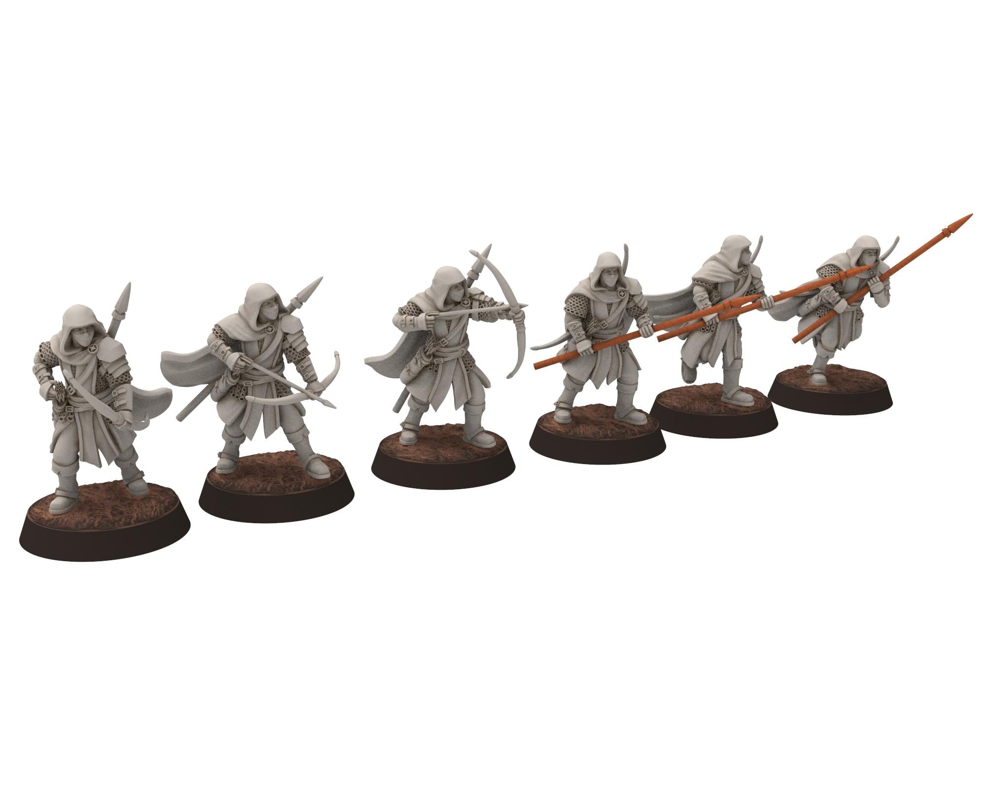 Gandor - Rangers of the fiefdom, fief Archer, defender of the free men, miniature for wargame D&D, Lotr... Quatermaster 3D