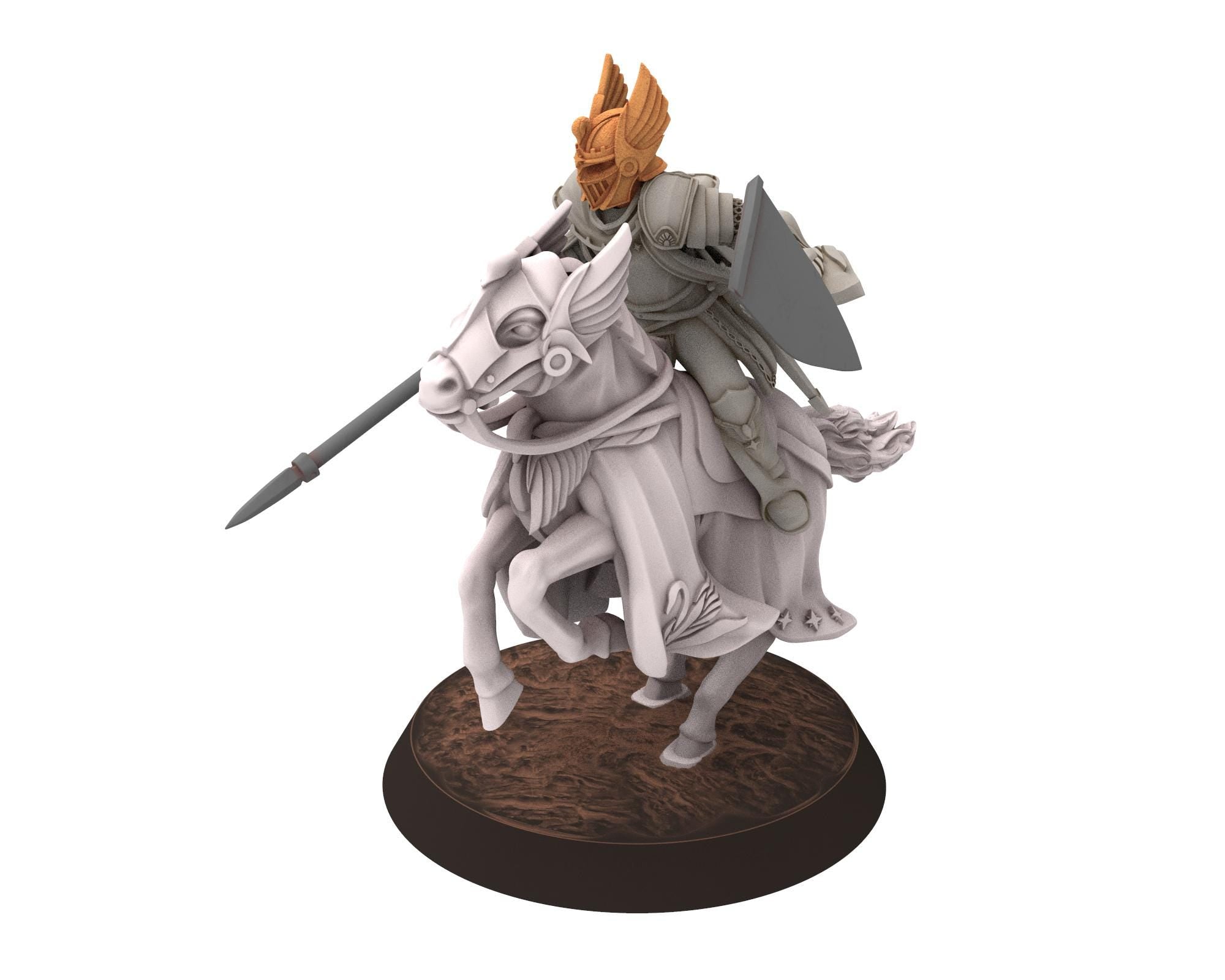 Gandor - Fantasy Prince Knight on foot, defender of the free men realm, for wargame D&D, Lotr... Quatermaster 3D