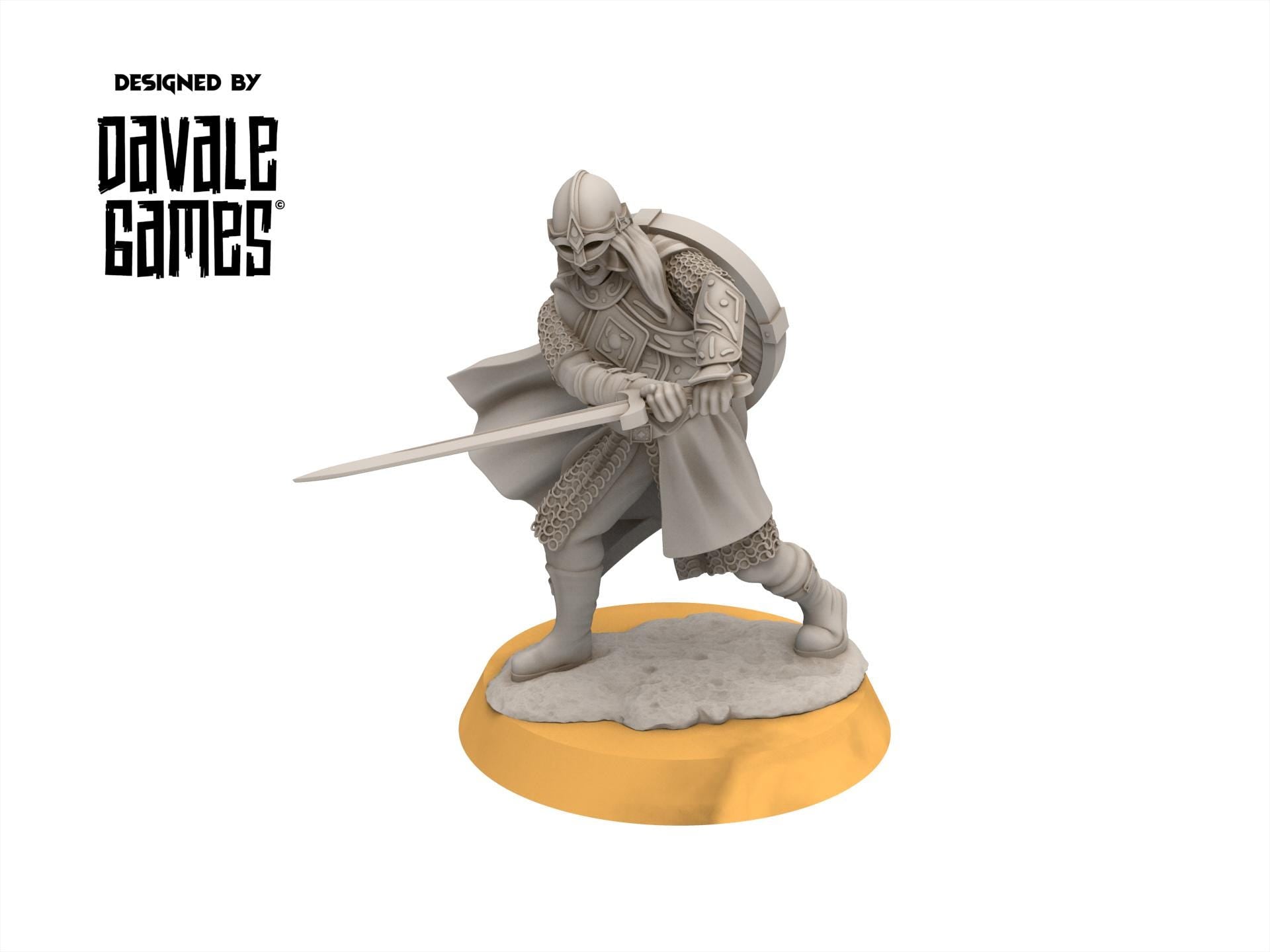 Rohan - West Human Lady of the Horse, Knight of Rohan, the Horse-lords, rider of the mark, minis for wargame D&D, Lotr...