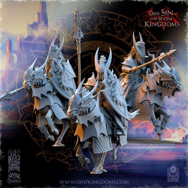 Hight Elves - Silvermoor - Dragonborn Knights, Fantasy elves, usable for 9th Age, Fantasy Battle, Oldhammer, King of war