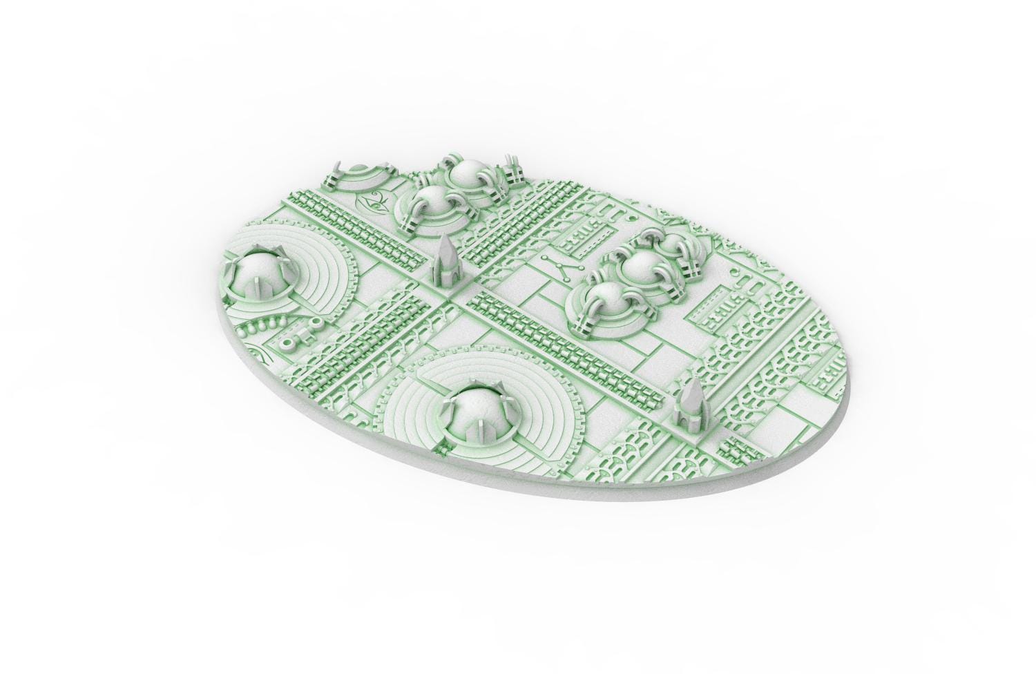 Cinan - Textured Oval Bases, lot of 60mm to 170mm CINAN set 2 usable for warmachine, wargame...