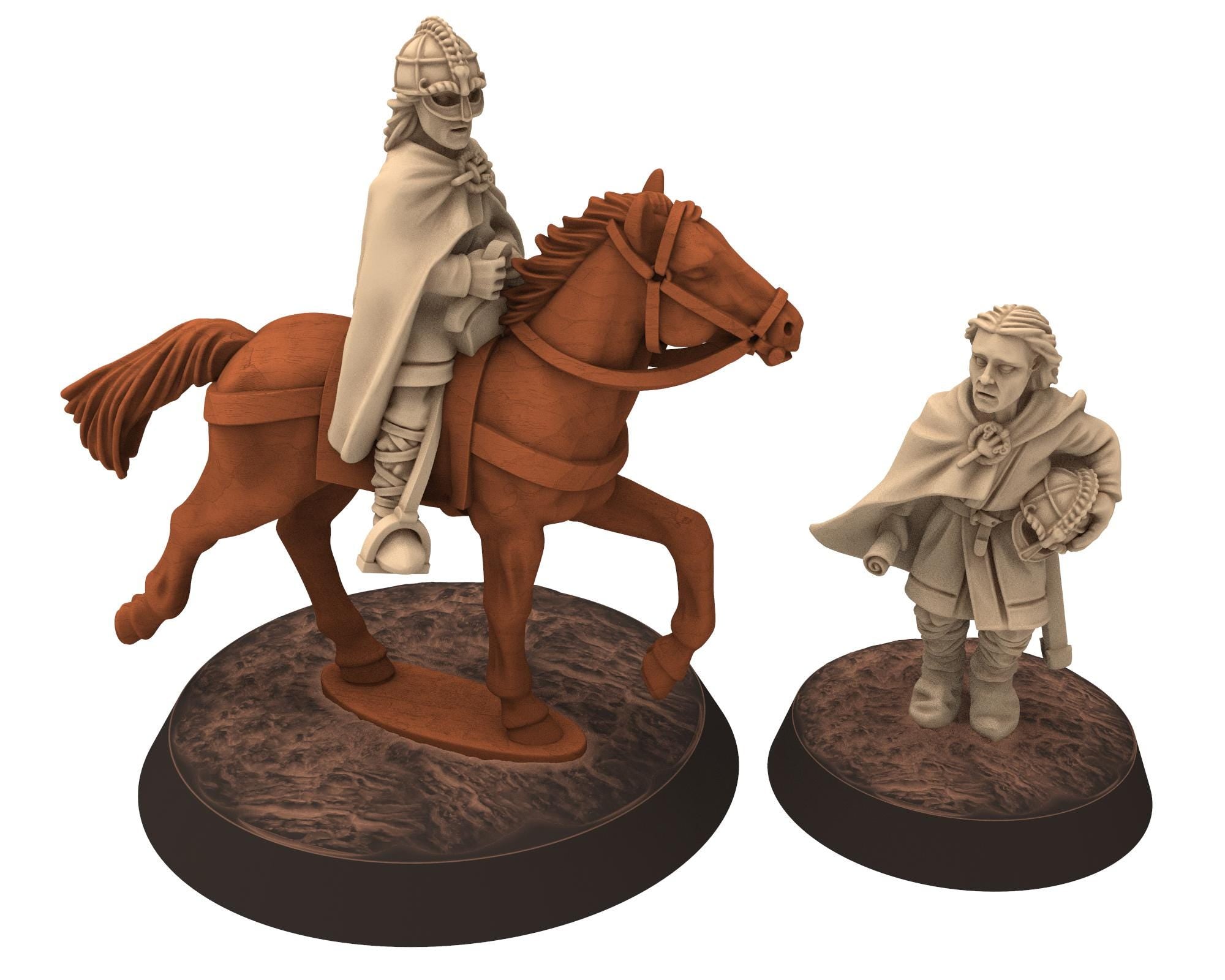 Vendel Era - Thanes Attendent Messenger, Jutish Tribe Warband, 7 century, miniatures 28mm for wargame Historical... Medbury miniature