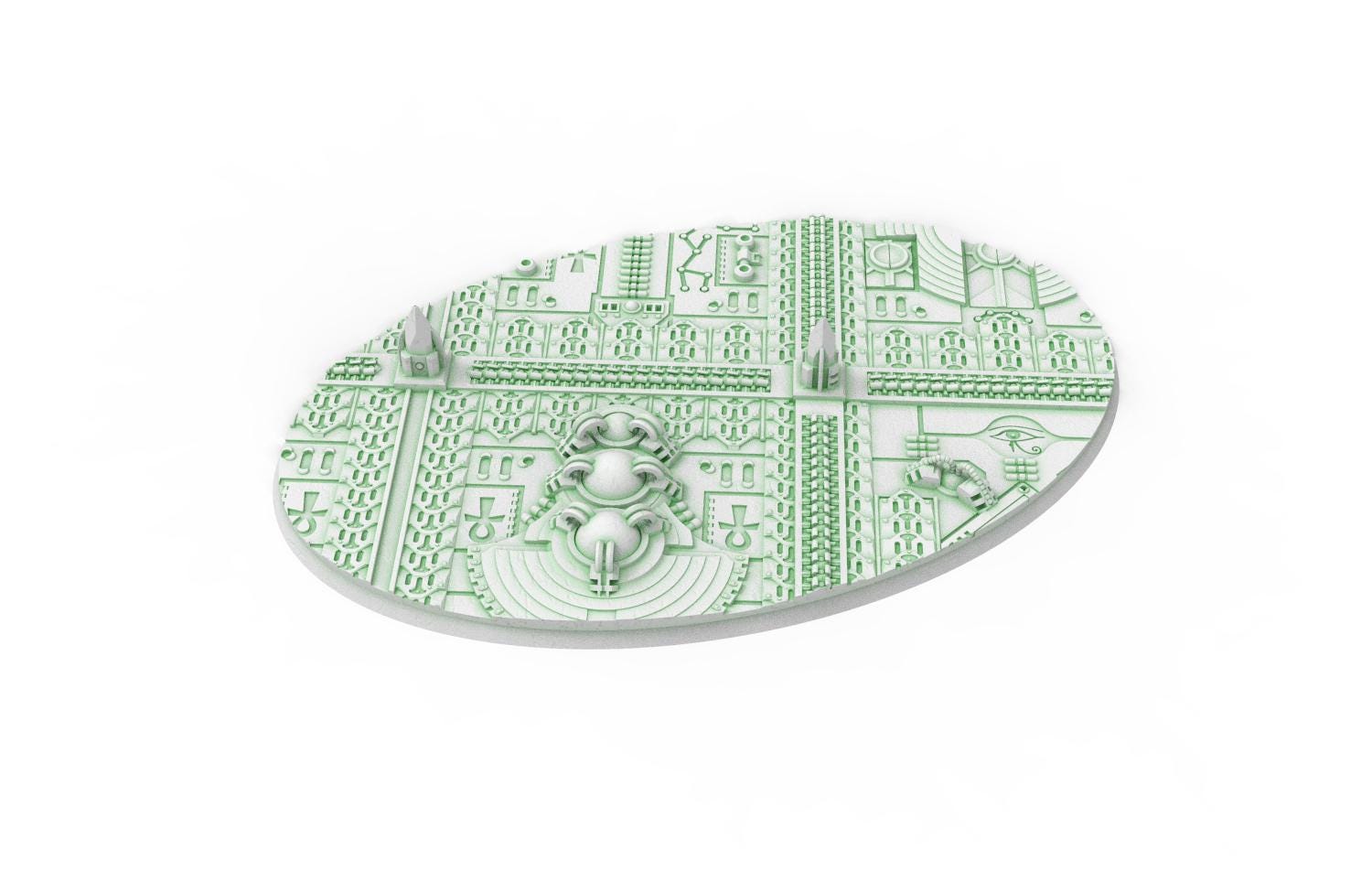 Cinan - Textured Oval Bases, lot of 60mm to 170mm CINAN set 4-5-6 usable for warmachine, wargame...