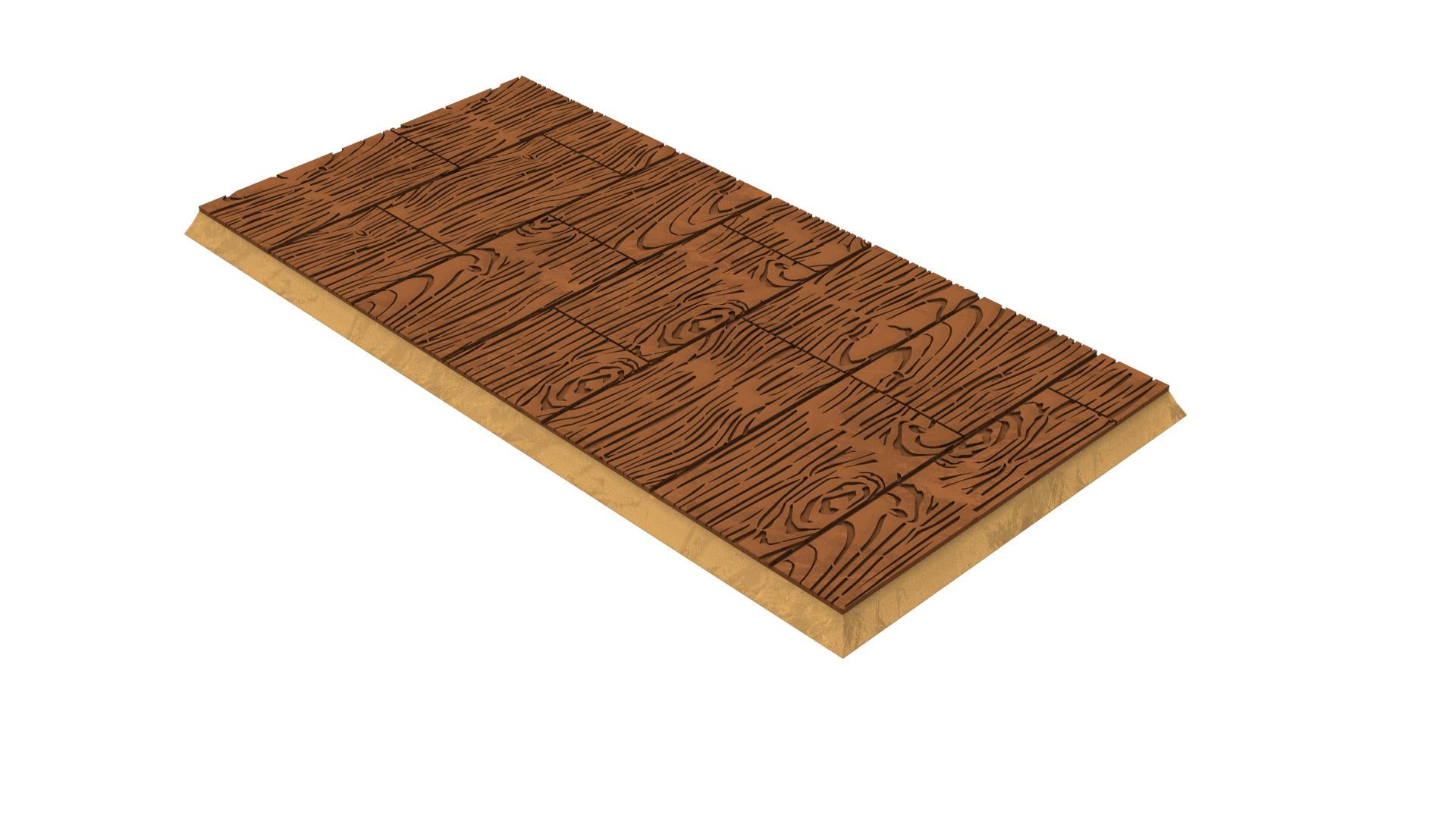 Civil - Textured Rectangular Bases, lot of 50x25mm to 150x100mm wooden ship usable for Oldhammer, 9th age, King of war, Donjon et dragon...