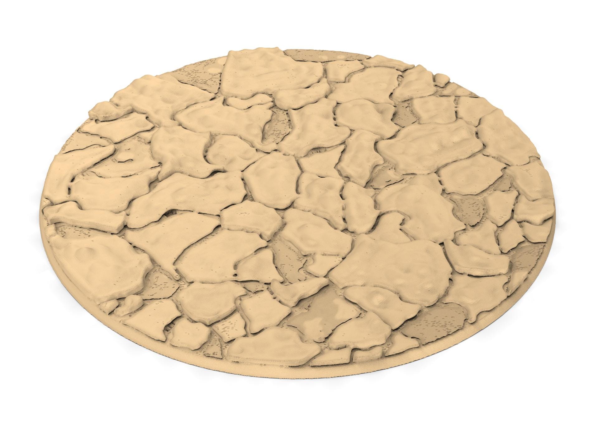 Tenkyo - Textured Round Bases, lot of 25mm to 160mm Desertic TNKYO set 2 usable for warmachine, wargame...