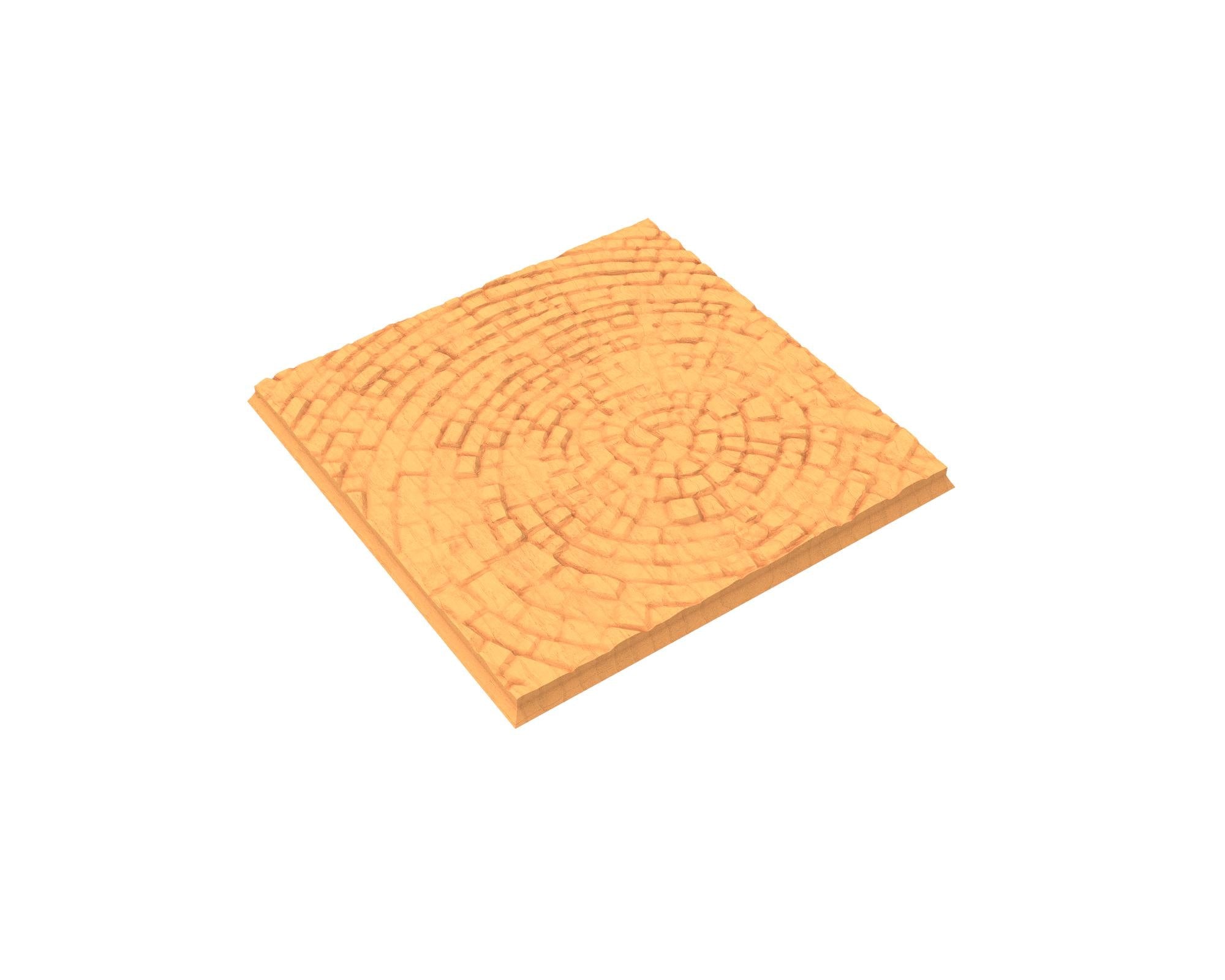 Tenkyo - Textured Square Bases, lot 20mm to 100mm Pavement TNKYO set 1 usable for Oldhammer, 9th age, King of war, Confrontation, wargame...