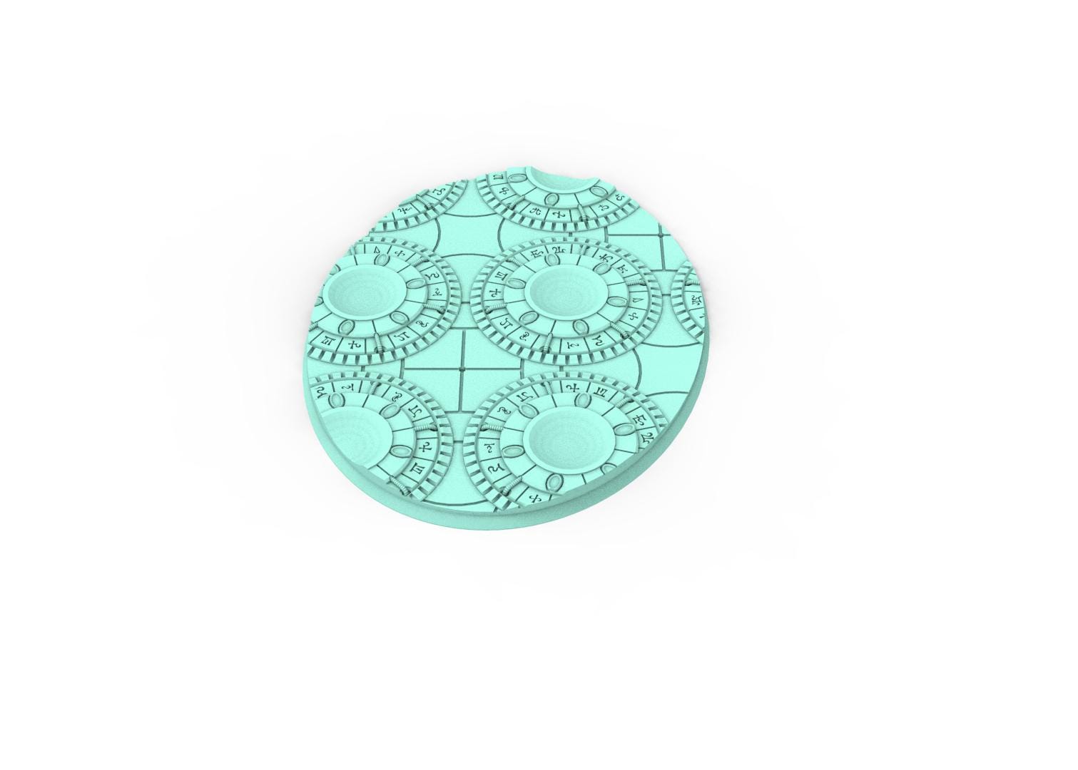 Dark City - Textured Oval Bases, lot of 60mm à 170mm, DRKCT Eldar space fantasy elves runic ground set 3 usable for warmachine, wargame...