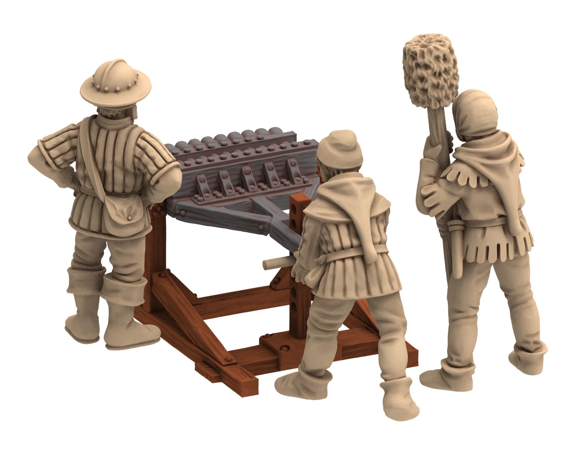 Medieval - Bombard French Artillery of the Hundred Years, 100 Years War, 28mm Historical Wargame, Saga... Medbury miniatures