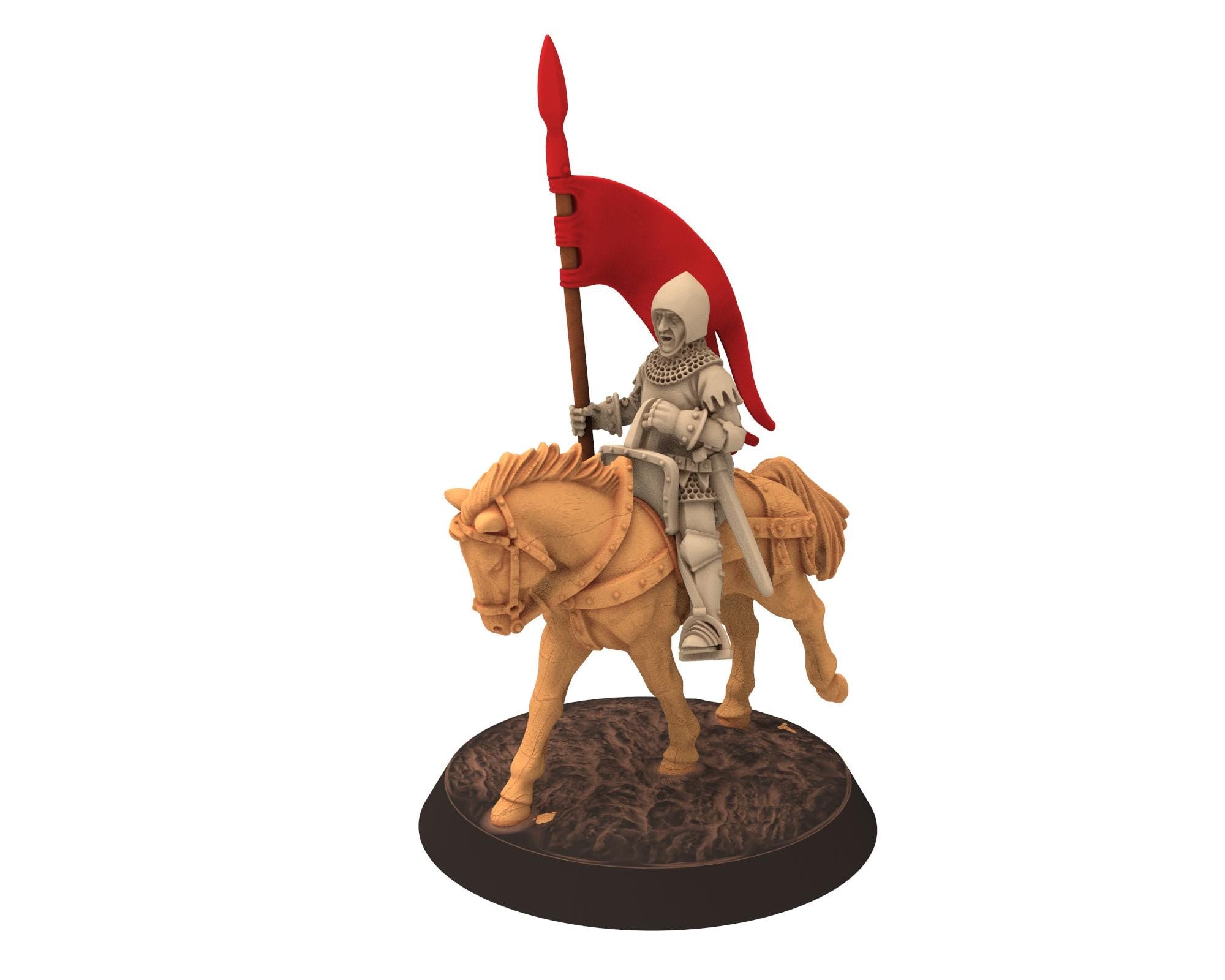 Medieval - France - Geoffroi de Charny, Knight of the 14th century Medieval, 28mm Historical Wargame, Saga... Medbury miniatures