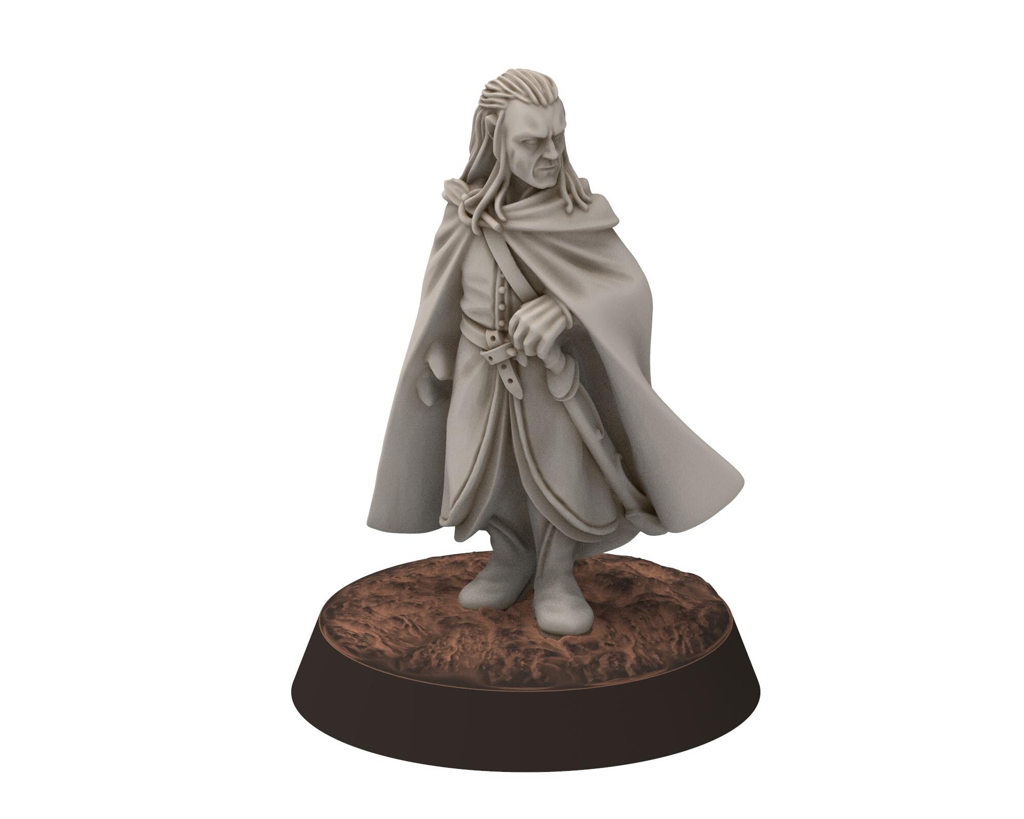 Darkwood - Elven Milita with Bows, Shooting, Sylvan Eldar Kingdom, Middle rings miniatures for wargame D&D, LOTR, Medbury miniatures