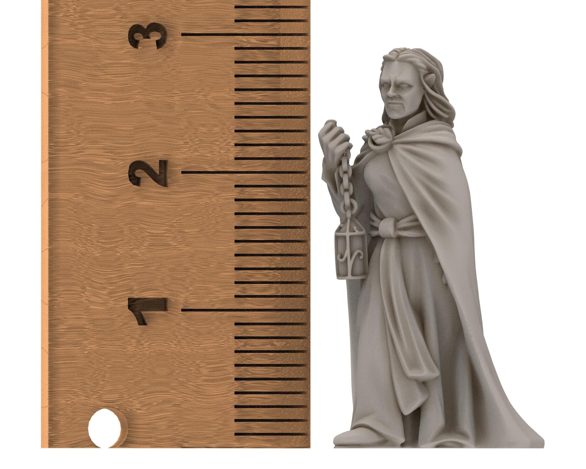 Darkwood - Wood Elf Musician, Banner, Leader, Sylvan Eldar Kingdom, Middle rings miniatures for wargame D&D, LOTR, Medbury miniatures