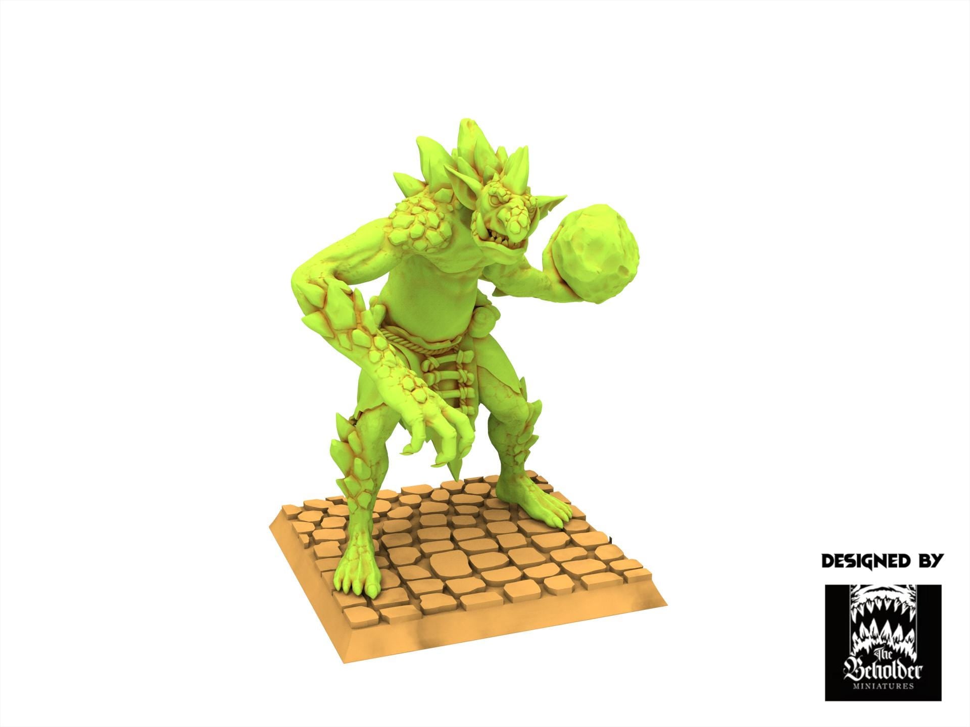Orc & Goblin - Rock Trolls, The Black Horde, utilisables pour Oldhammer, king of wars, 9th age