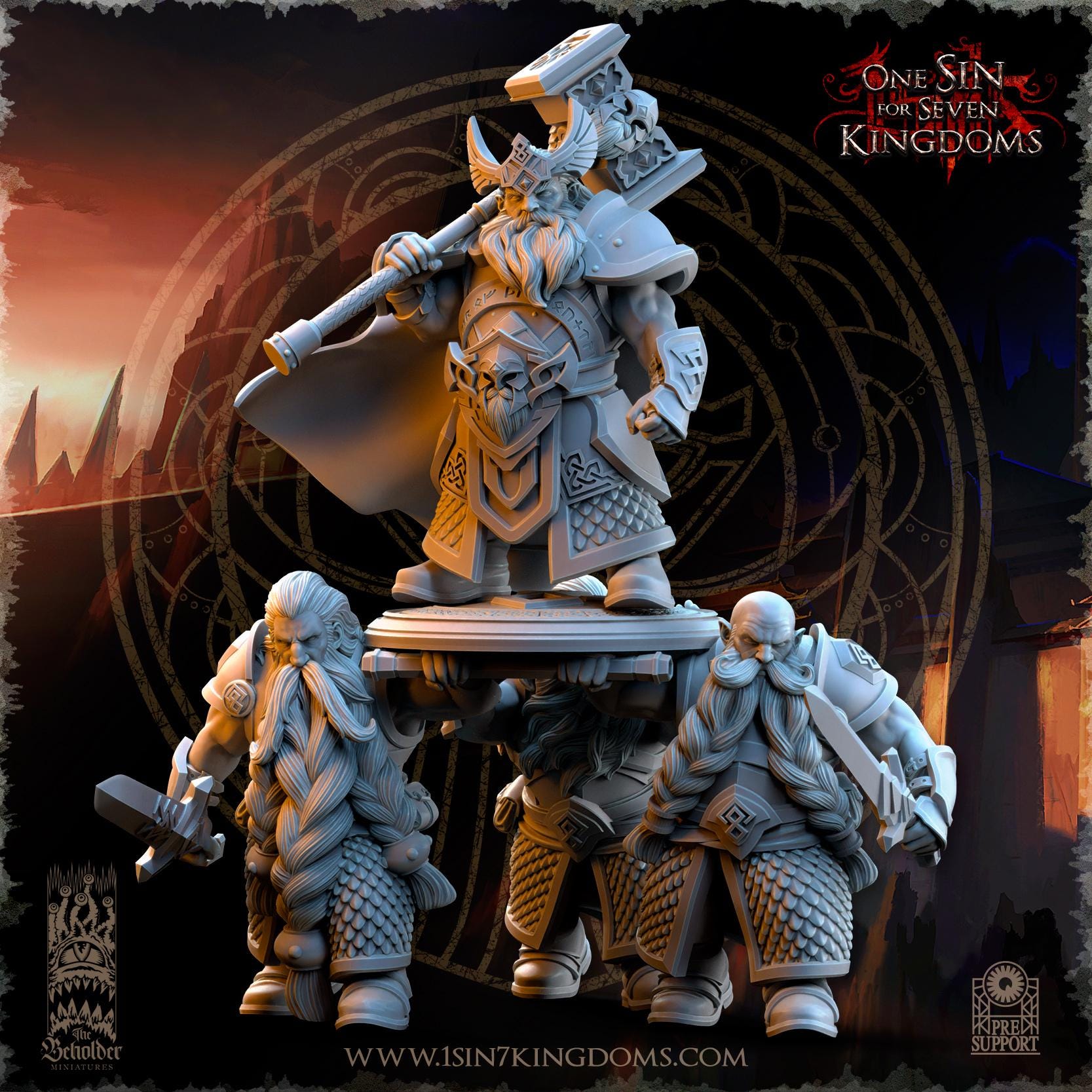 Dwarves - Throngrim, King of the Mountain Heart, Dwarven Kingdoms, Keeper of the Deep Mountains
